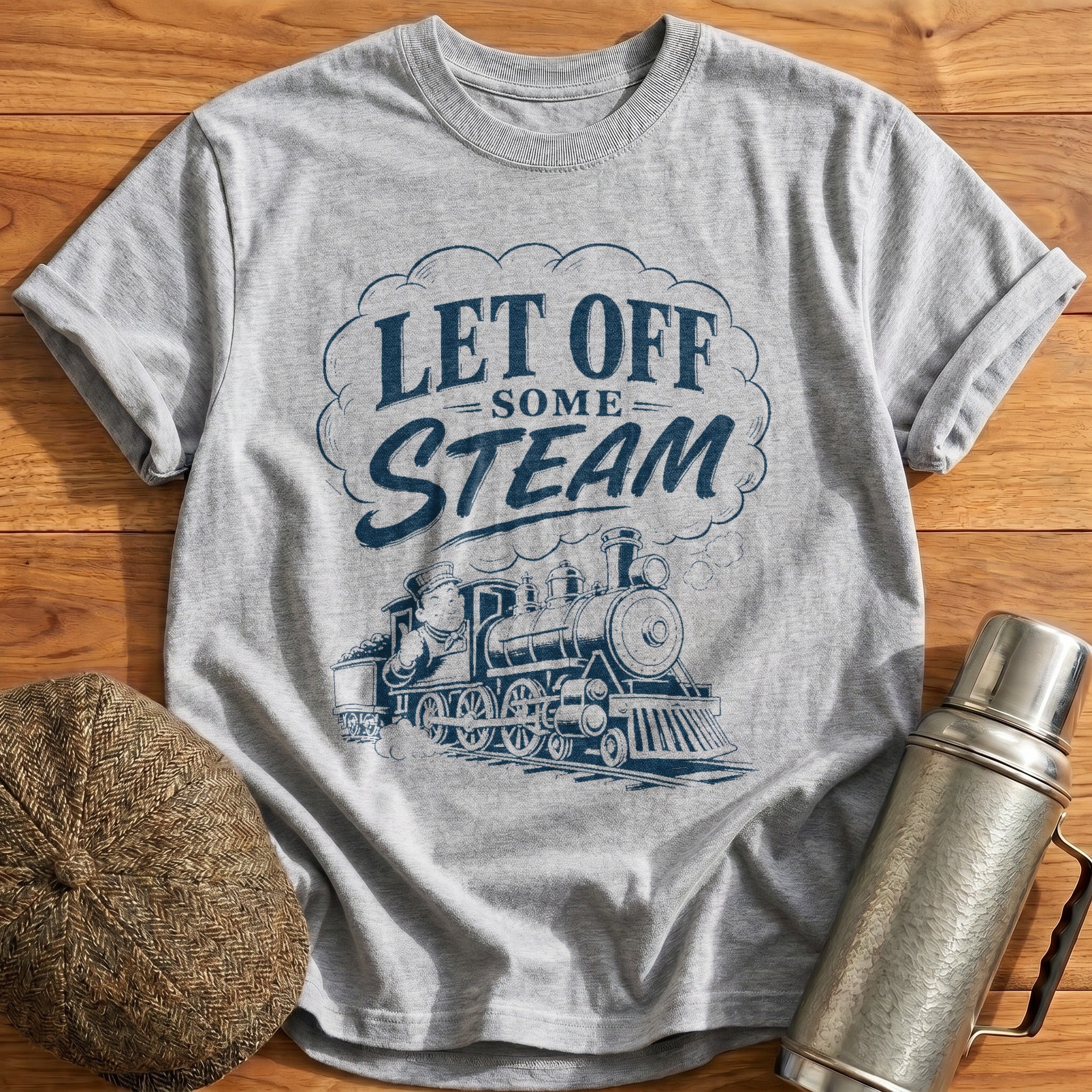 Let Off Some Steam T-Shirt - Sport Grey