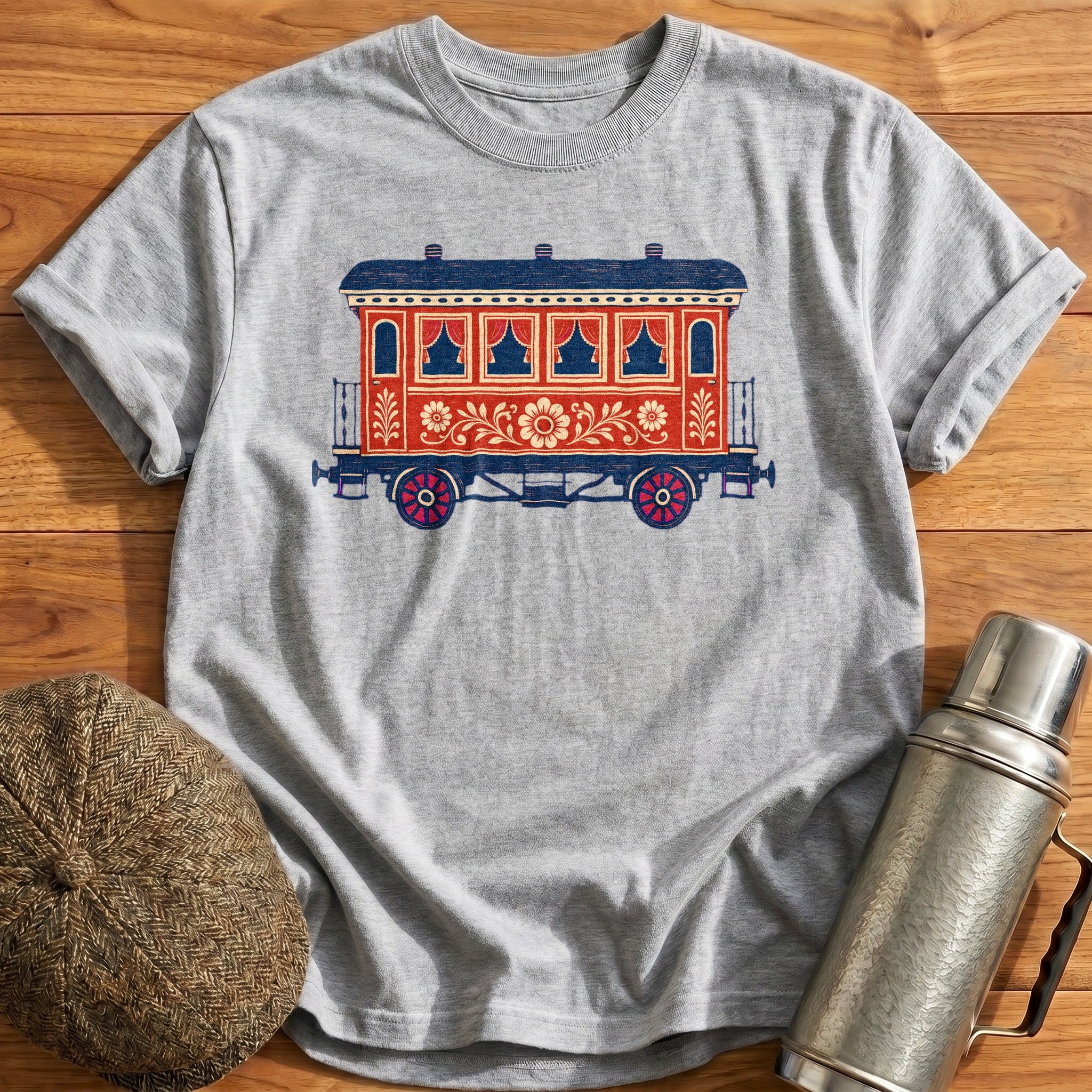 Railway Carriage T-Shirt - Sport Grey