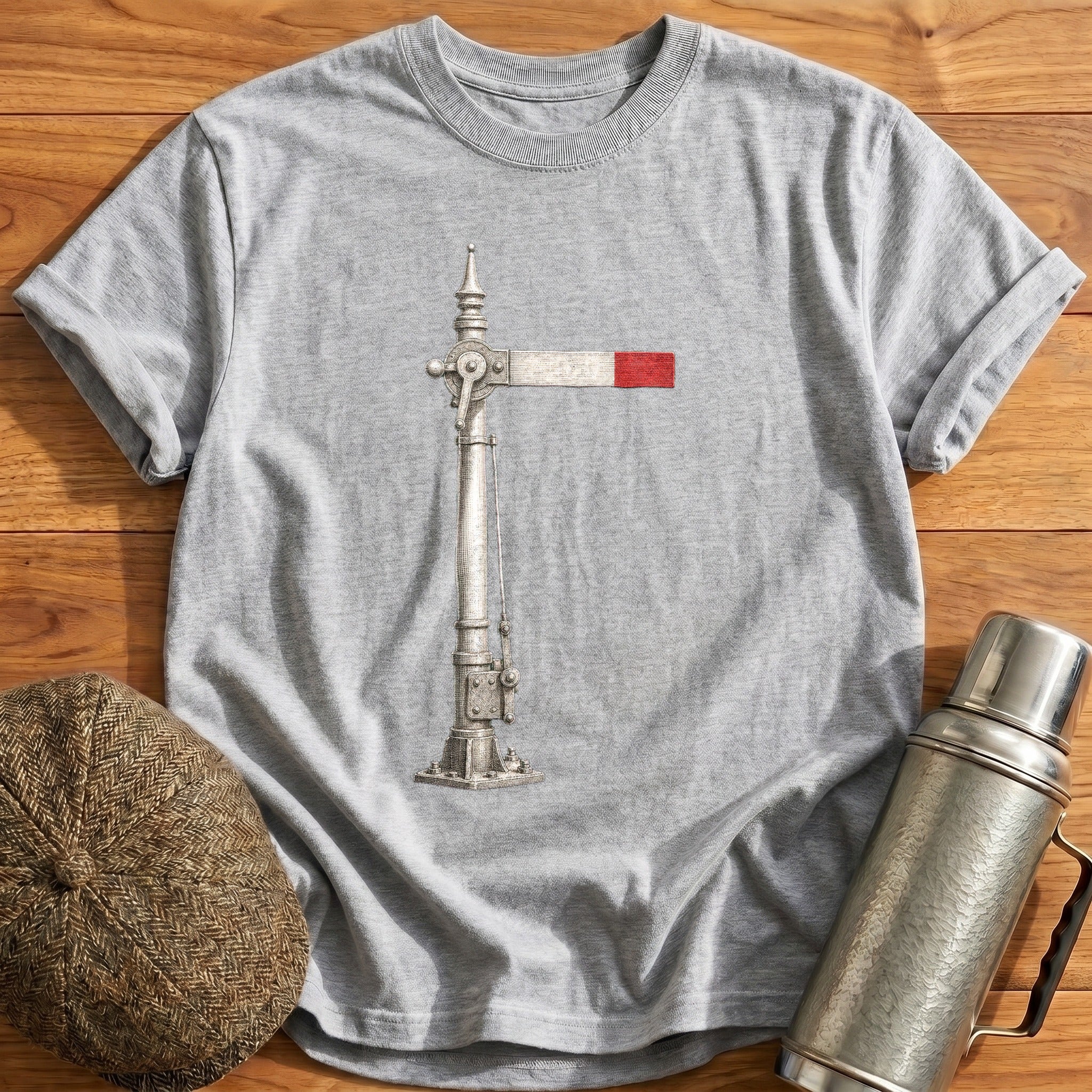 Semaphore Signal Arm II T-Shirt - Sport Grey