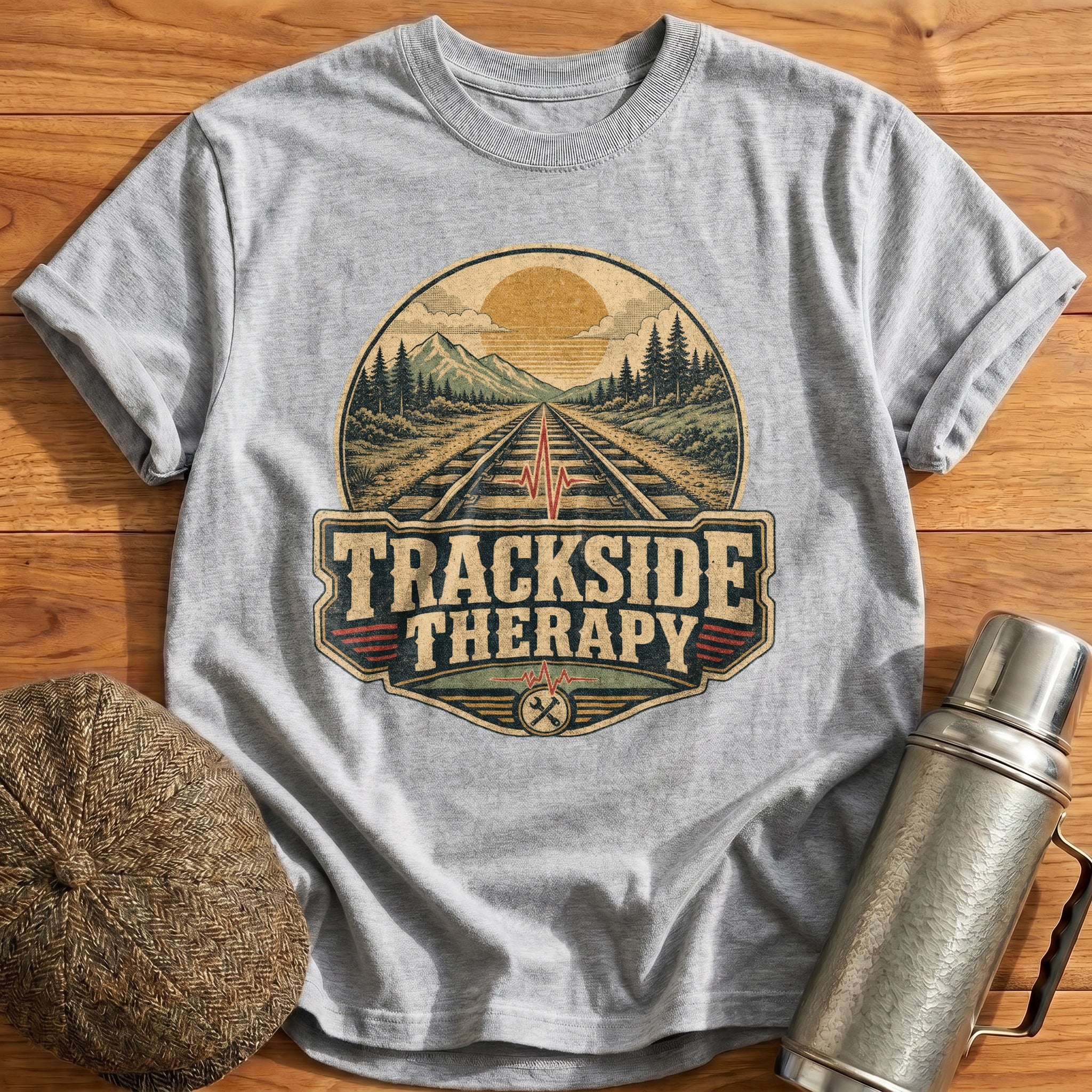 Trackside Therapy T-Shirt - Sport Grey