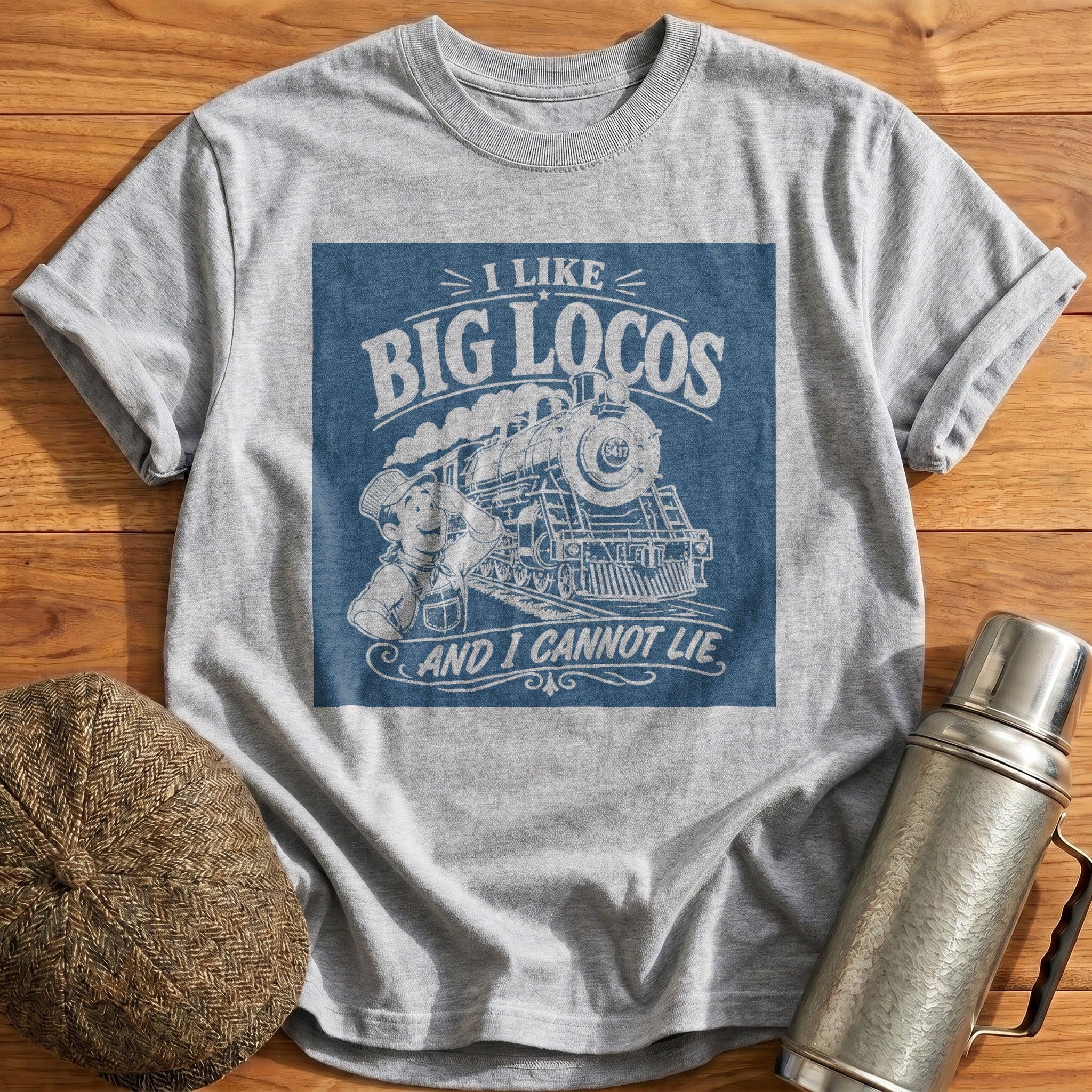I Like Big Locos T-Shirt - Sport Grey