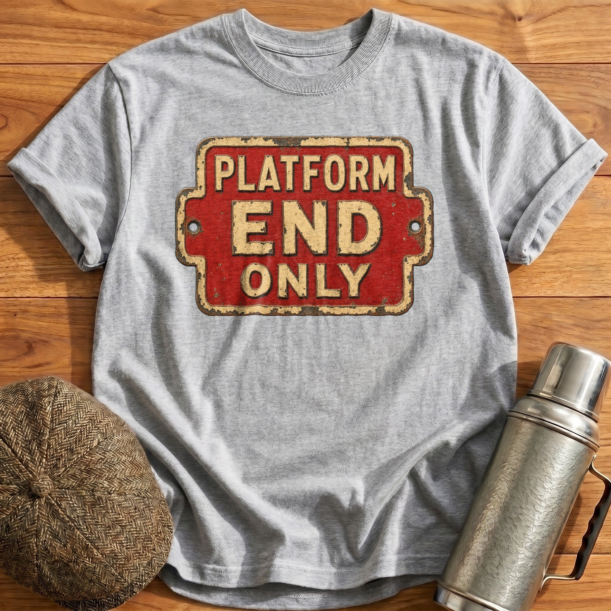 Platform End Only T-Shirt - Sport Grey
