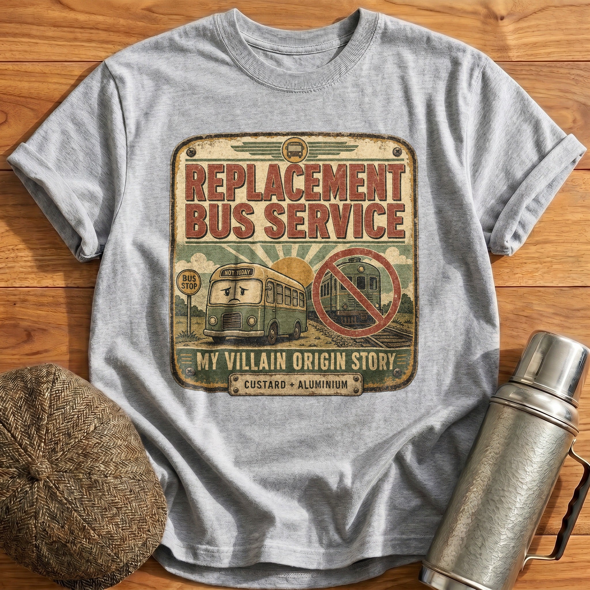 Replacement Bus Service T-Shirt - Sport Grey