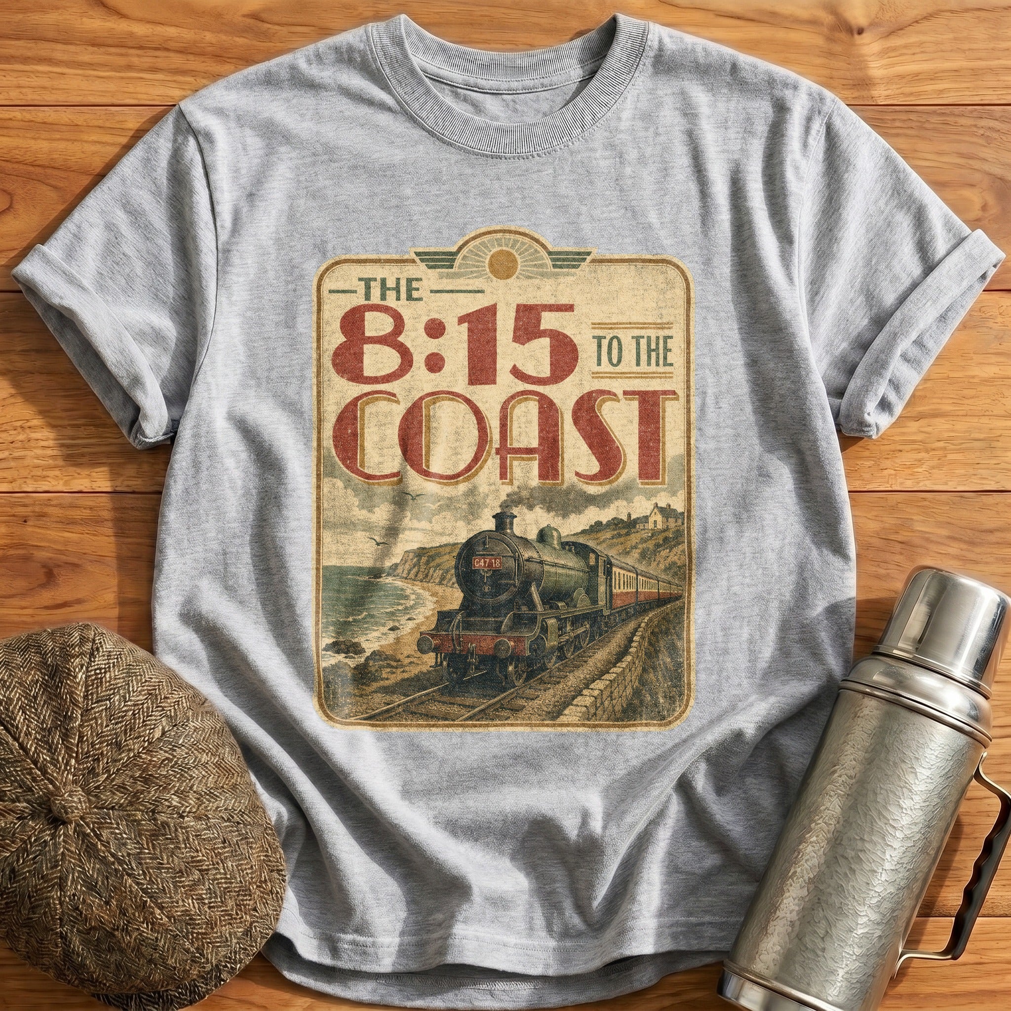 The 815 to the Coast T-Shirt - Sport Grey