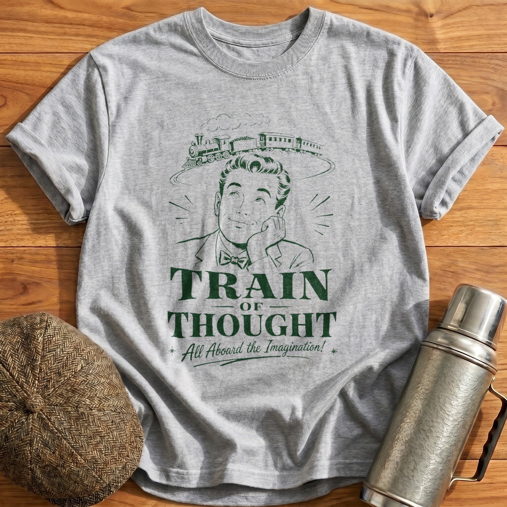 Train of Thought T-Shirt - Sport Grey