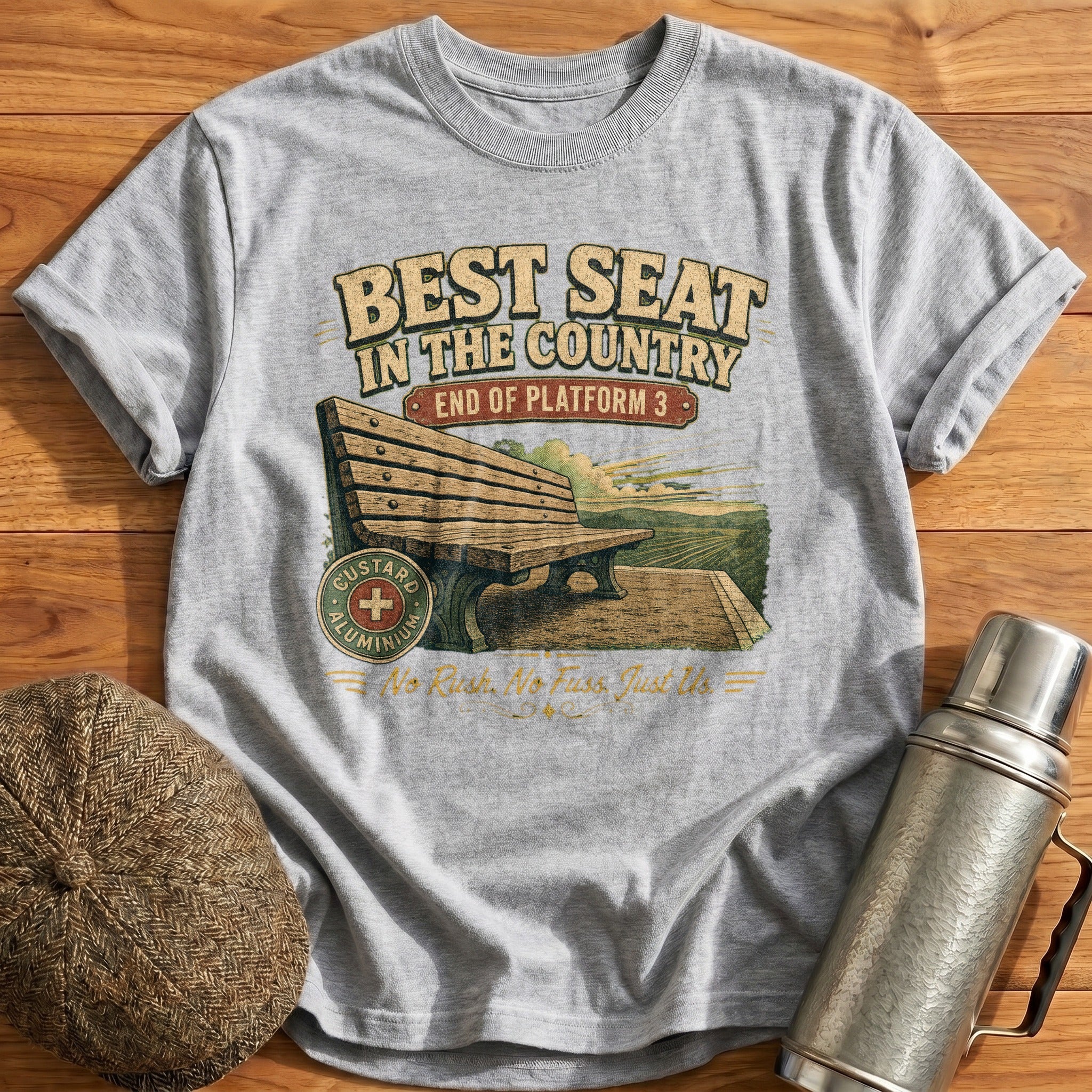 Best Seat in the Country T-Shirt - Sport Grey