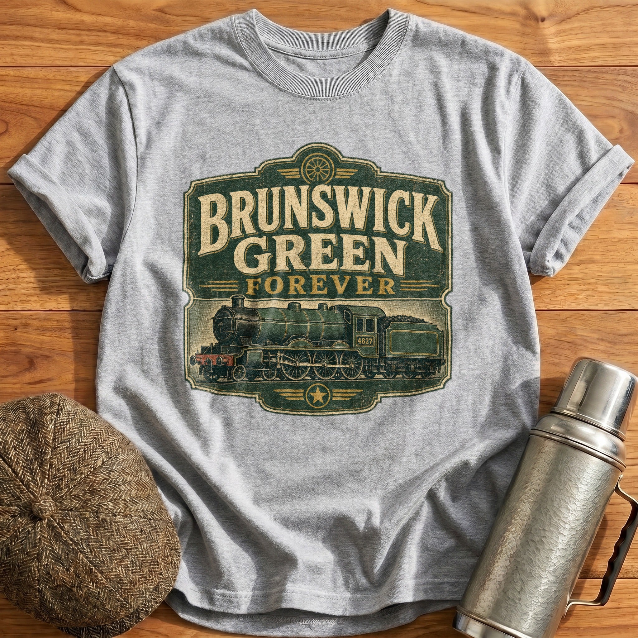 Brunswick Green Forever T-Shirt - Sport Grey