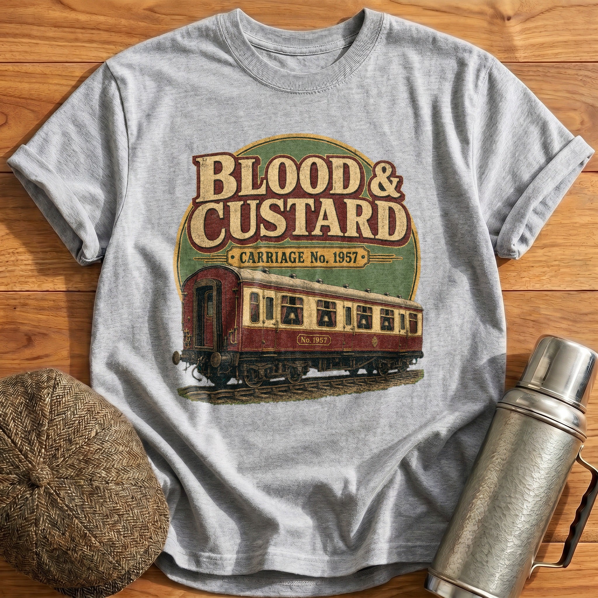 Blood & Custard T-Shirt - Sport Grey