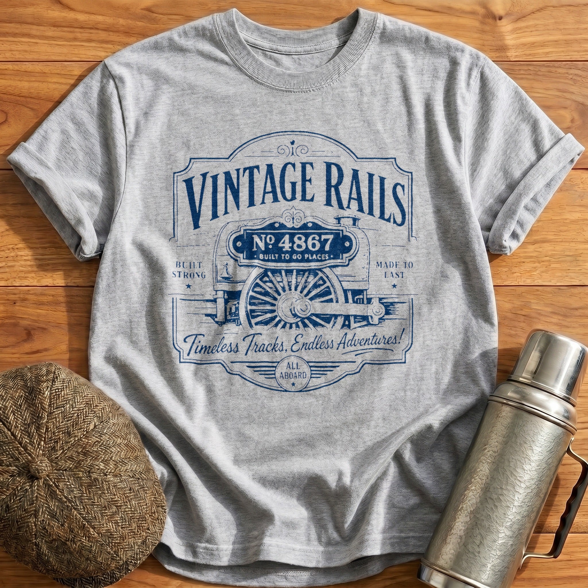 Vintage Rails T-Shirt - Sport Grey