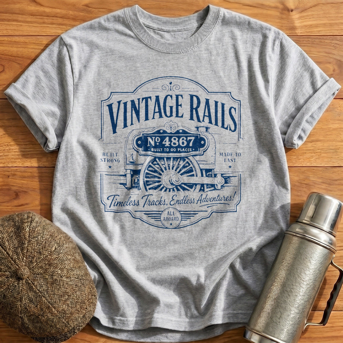 Vintage Rails Kids T-Shirt - Sport Grey