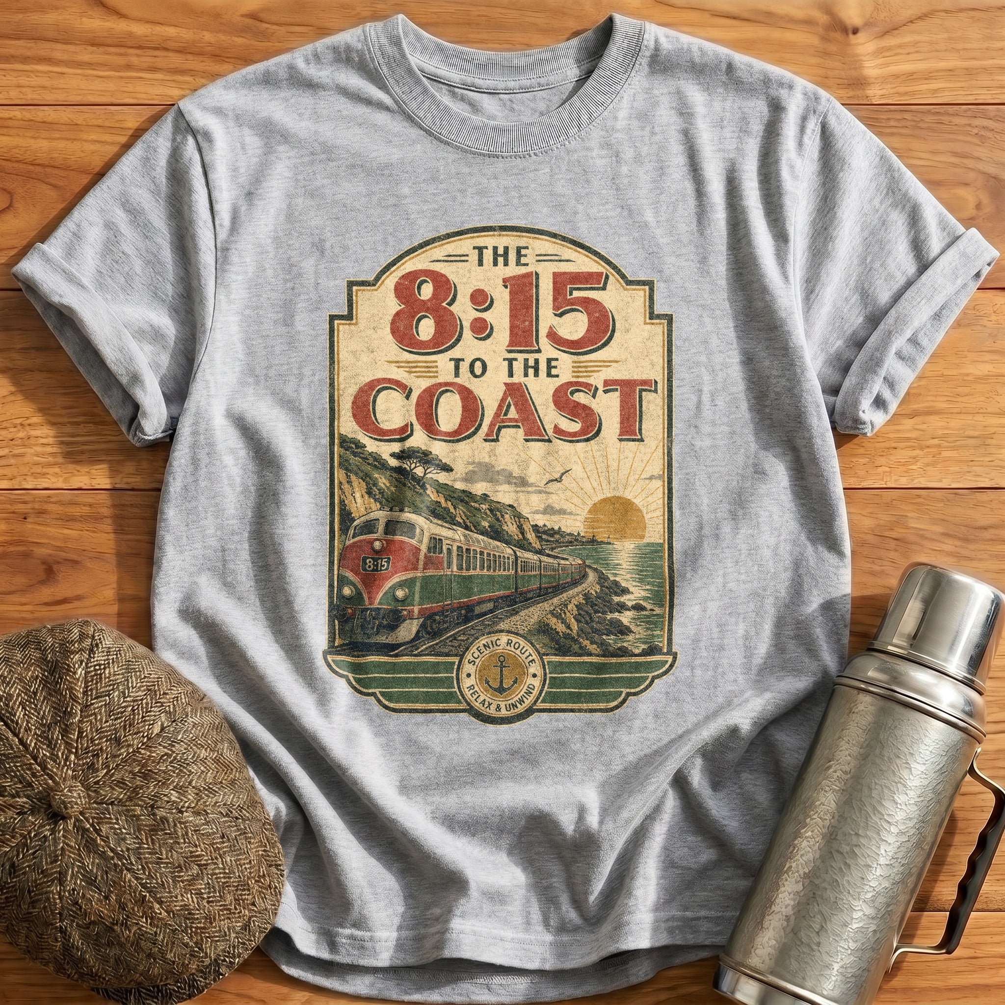 The 815 to the Coast II T-Shirt - Sport Grey