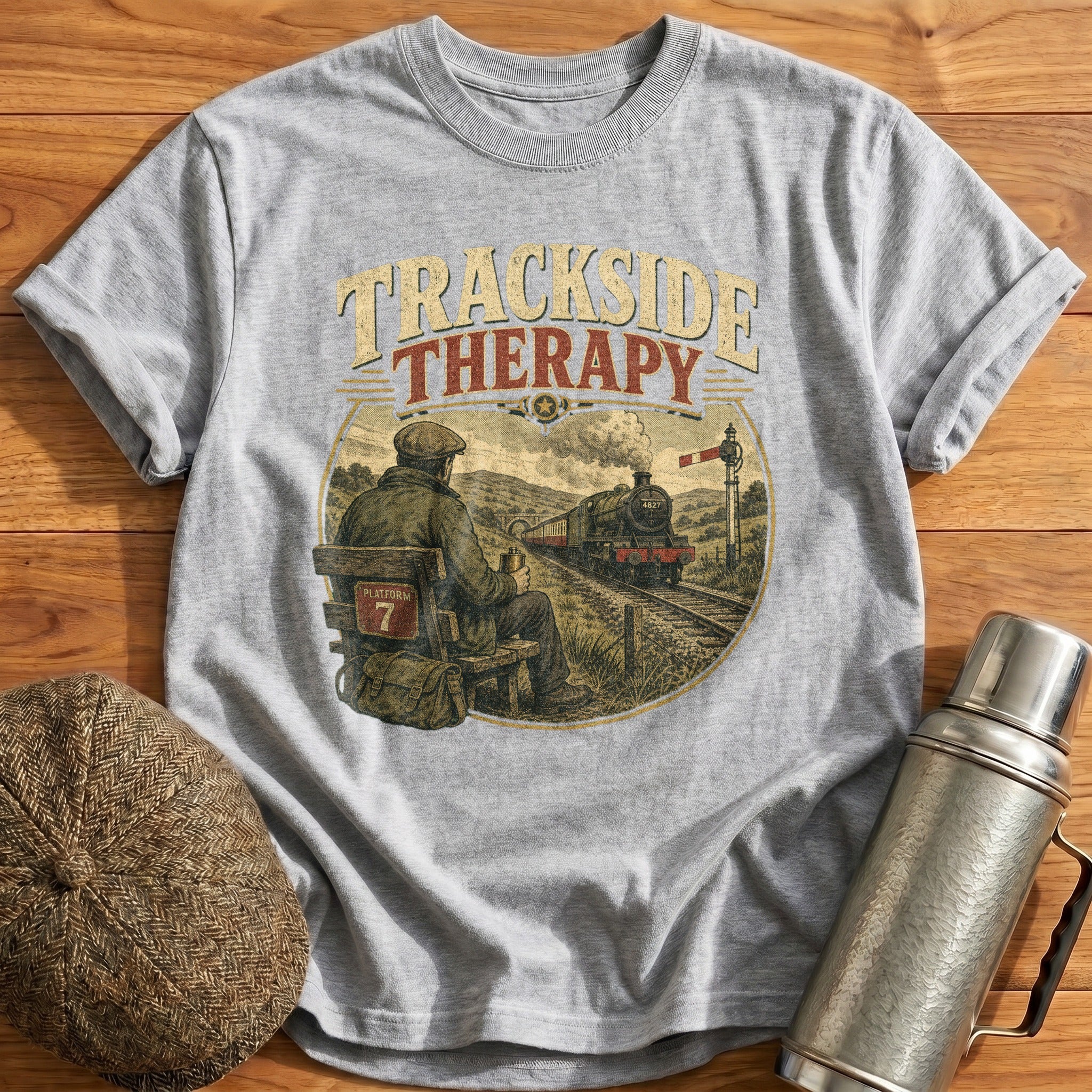Trackside Therapy II T-Shirt - Sport Grey