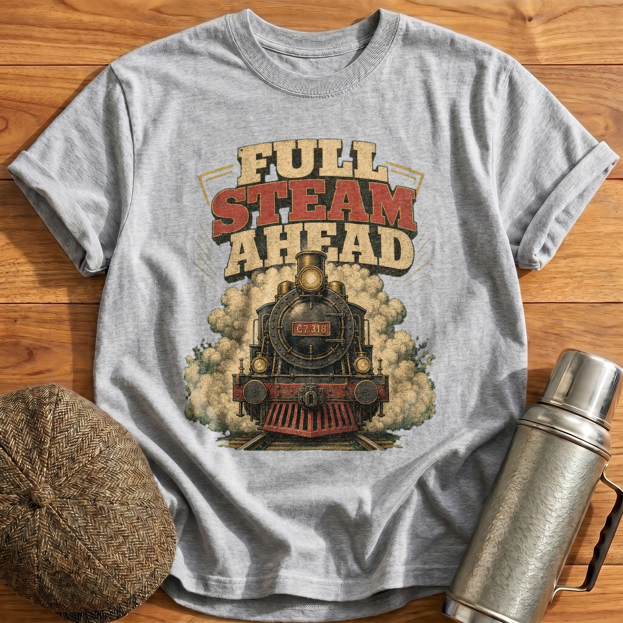 Full Steam Ahead II T-Shirt - Sport Grey