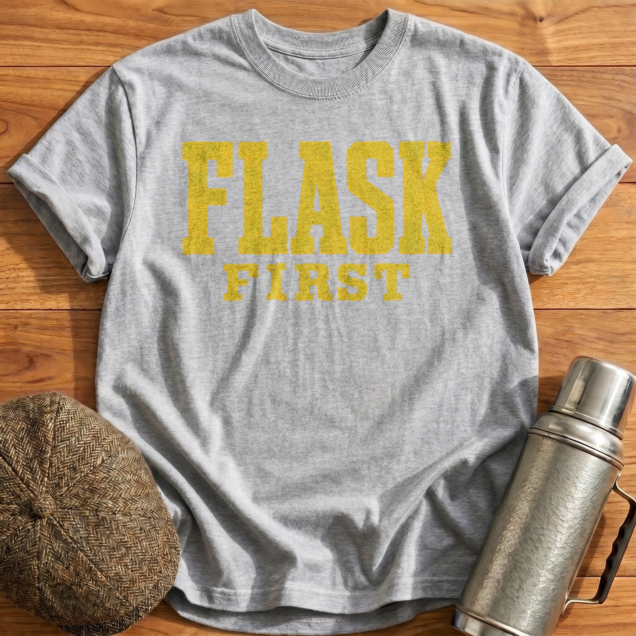 Flask First T-Shirt - Sport Grey