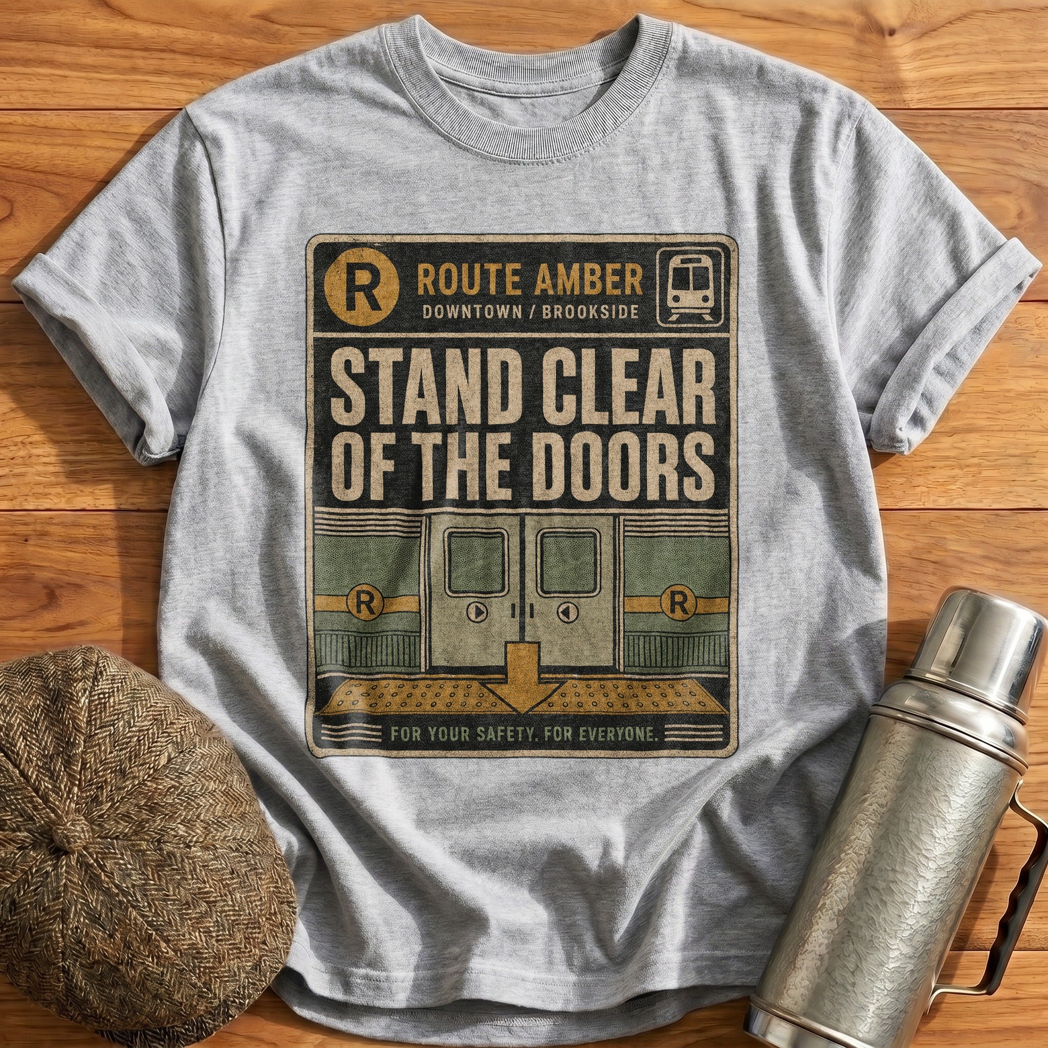 Stand Clear of the Doors T-Shirt - Sport Grey