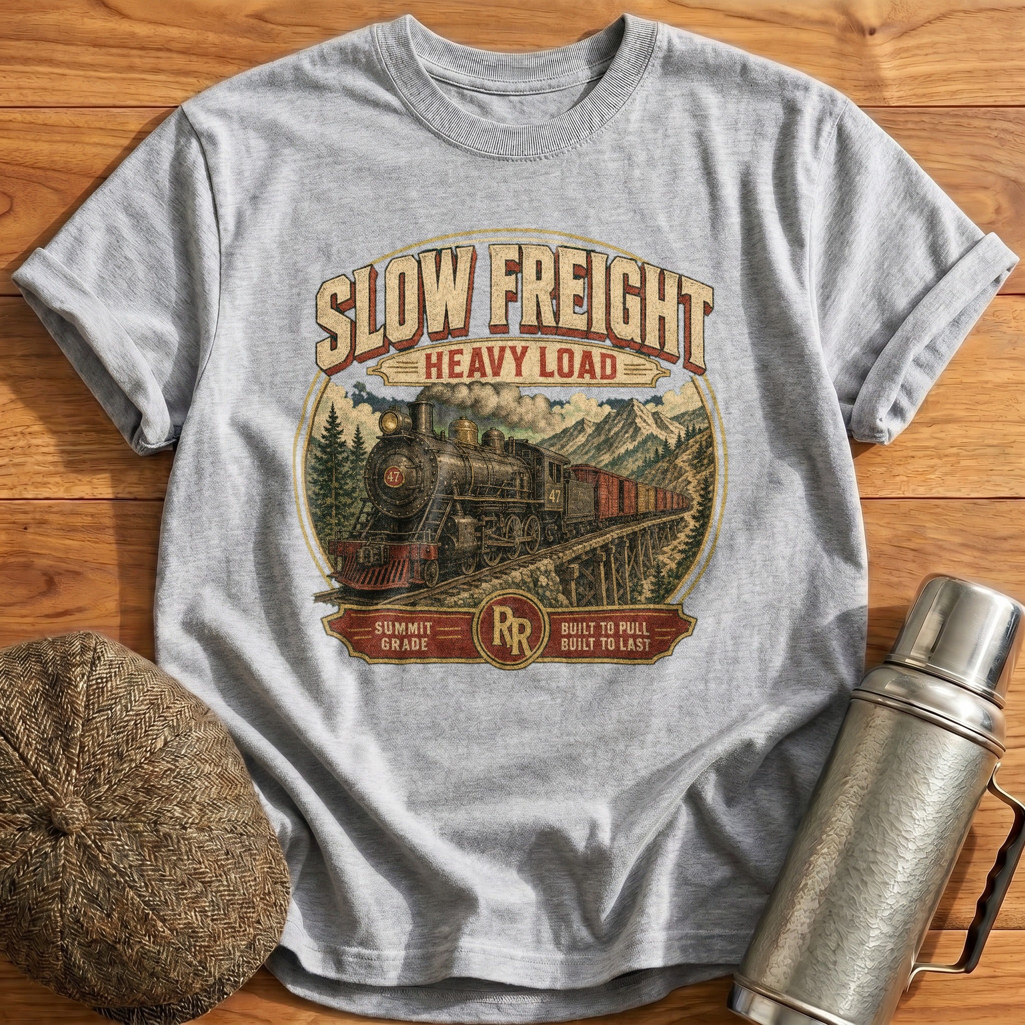 Slow Freight T-Shirt - Sport Grey