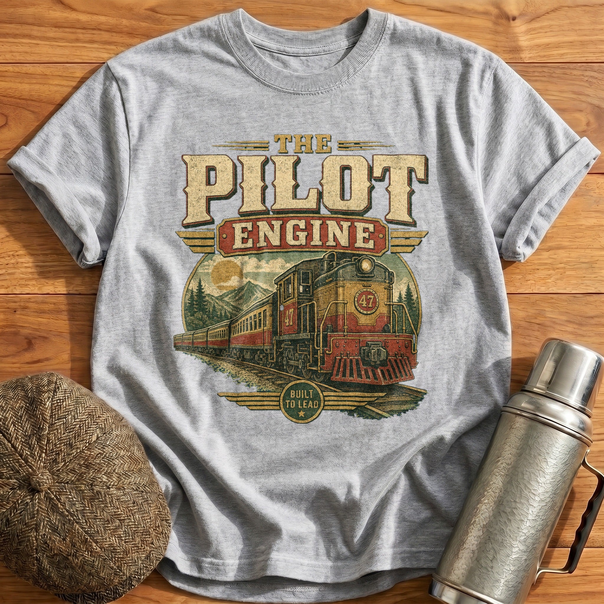 The Pilot Engine T-Shirt - Sport Grey
