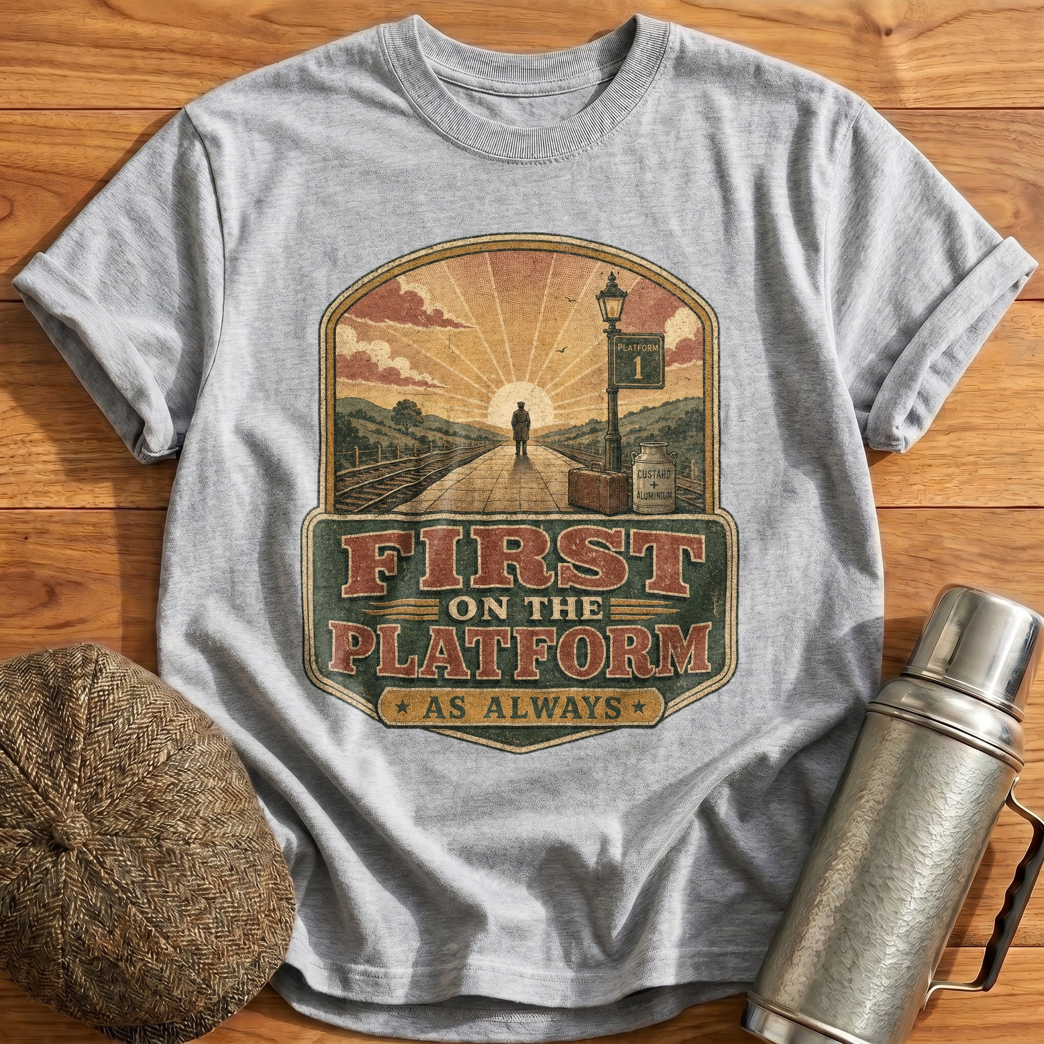 First on the Platform T-Shirt - Sport Grey