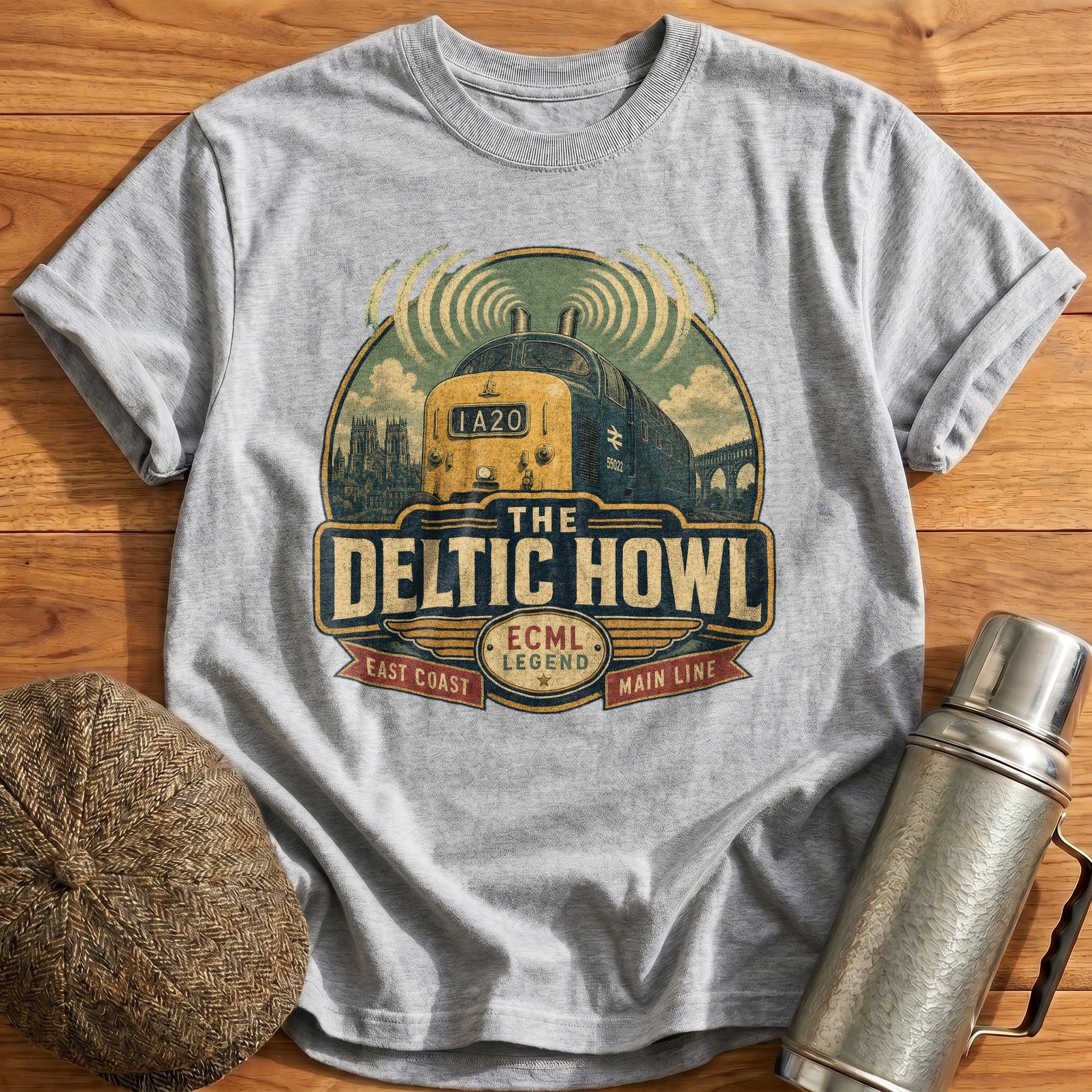 The Deltic Howl T-Shirt - Sport Grey