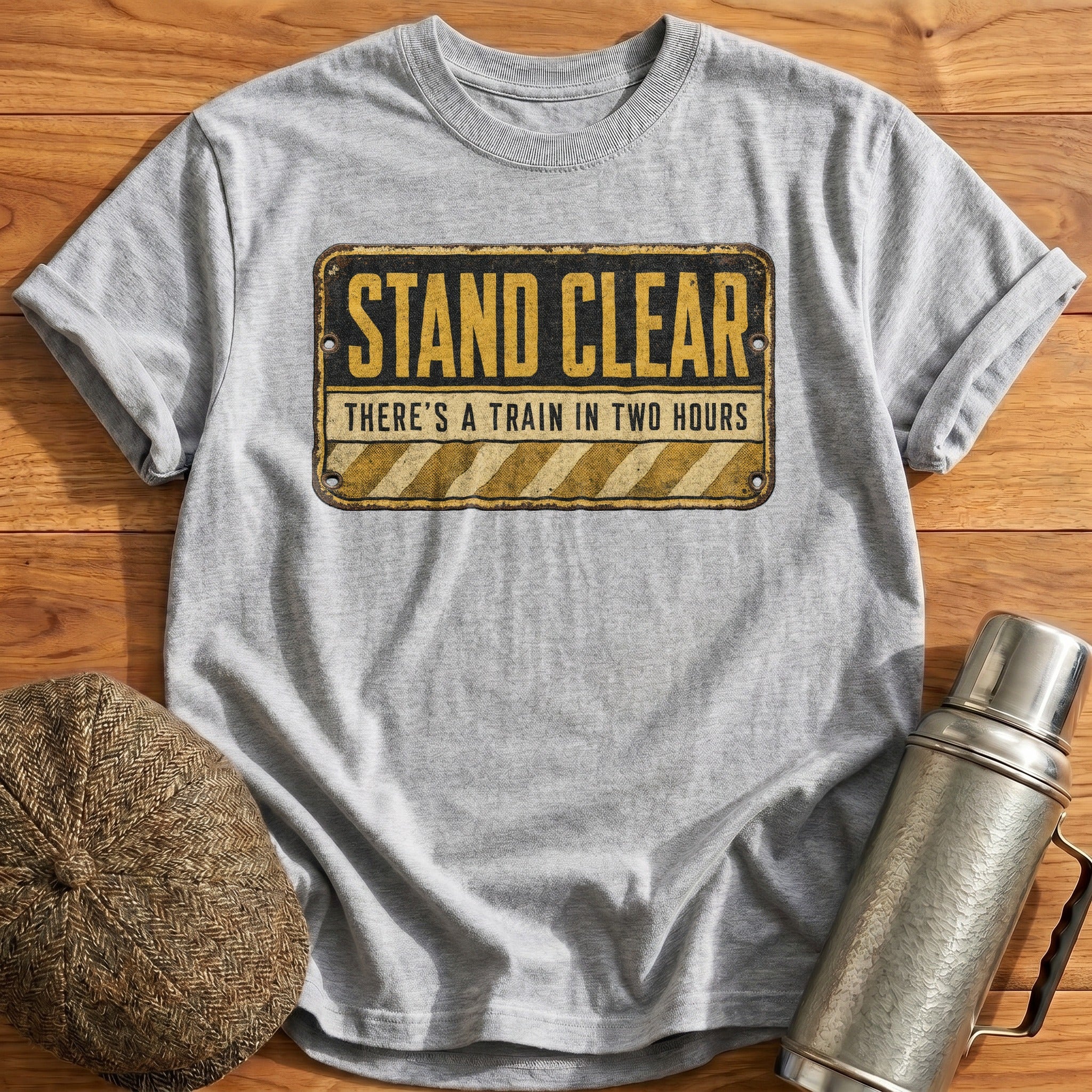 Stand Clear T-Shirt - Sport Grey