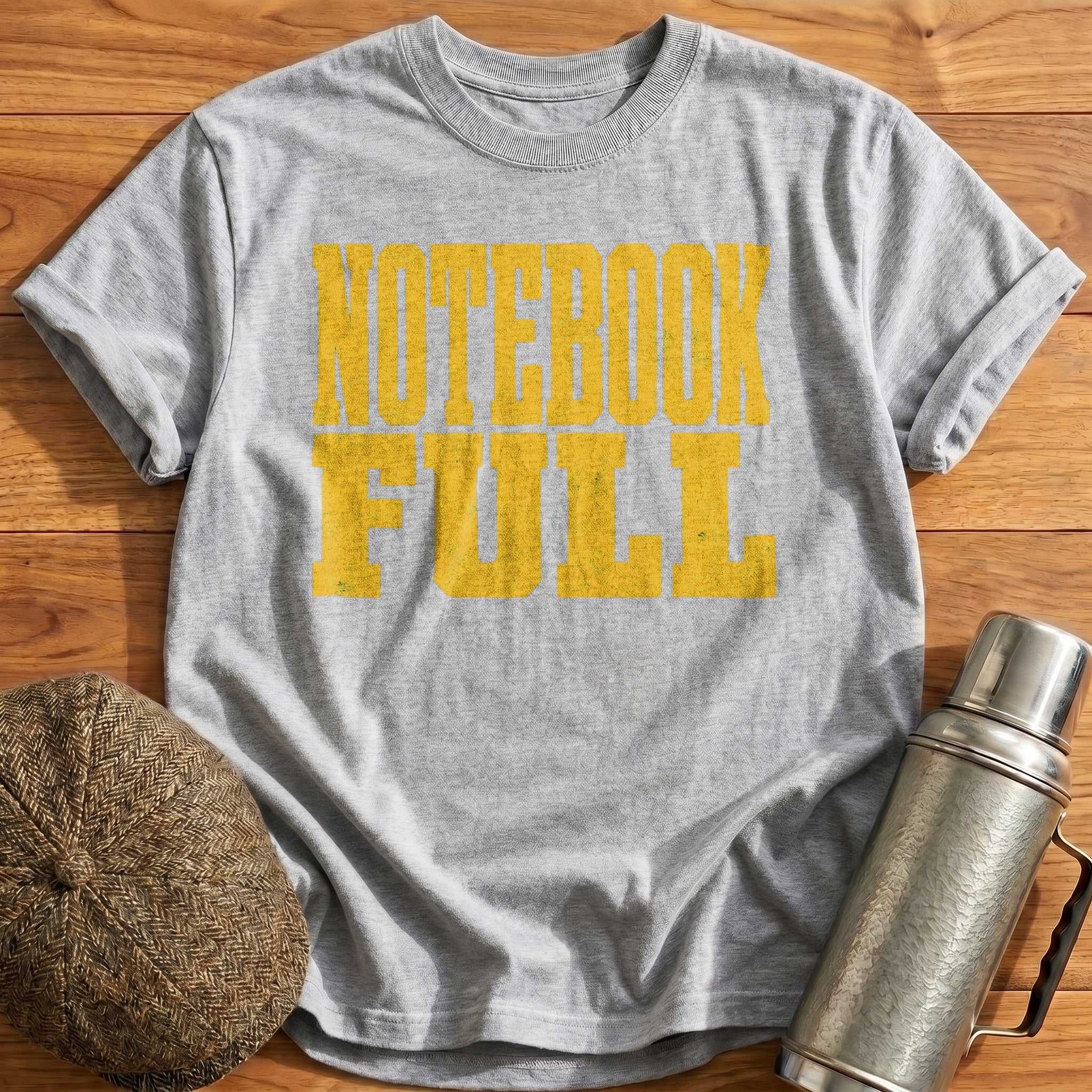 Notebook Full T-Shirt - Sport Grey