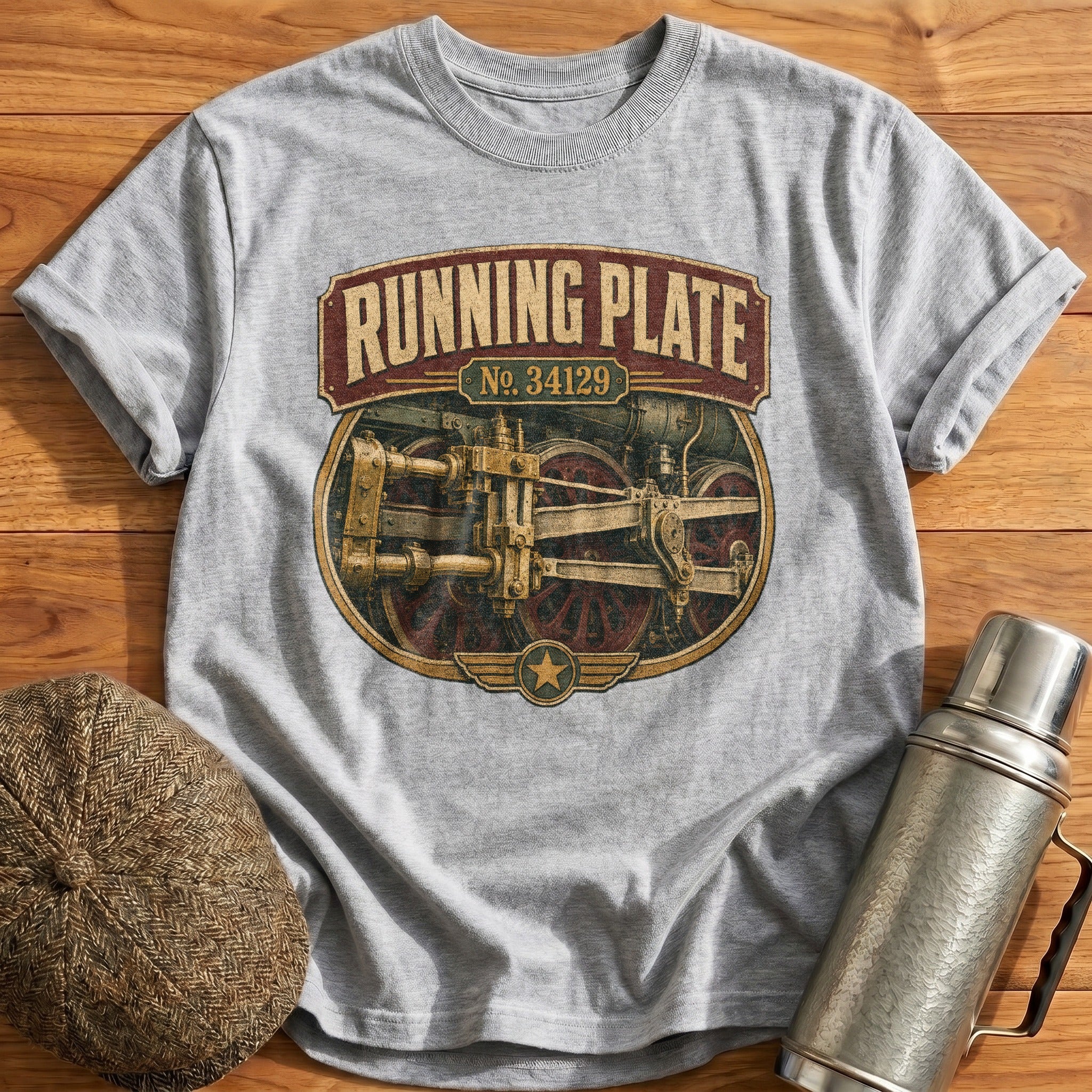 Running Plate T-Shirt - Sport Grey