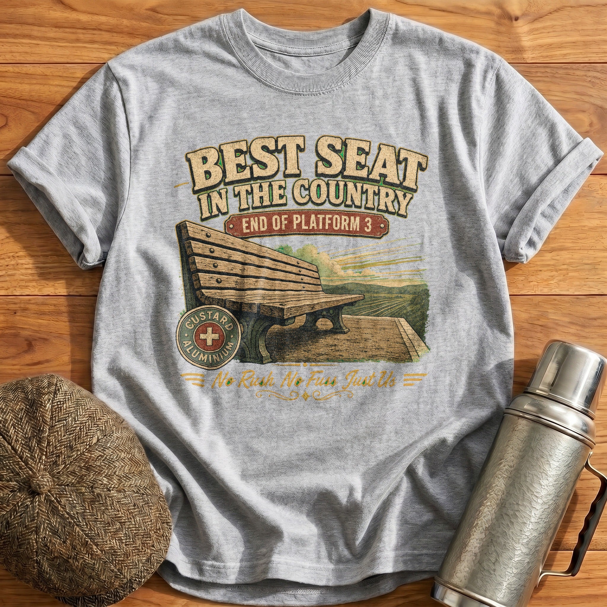Best Seat in the Country T-Shirt - Sport Grey