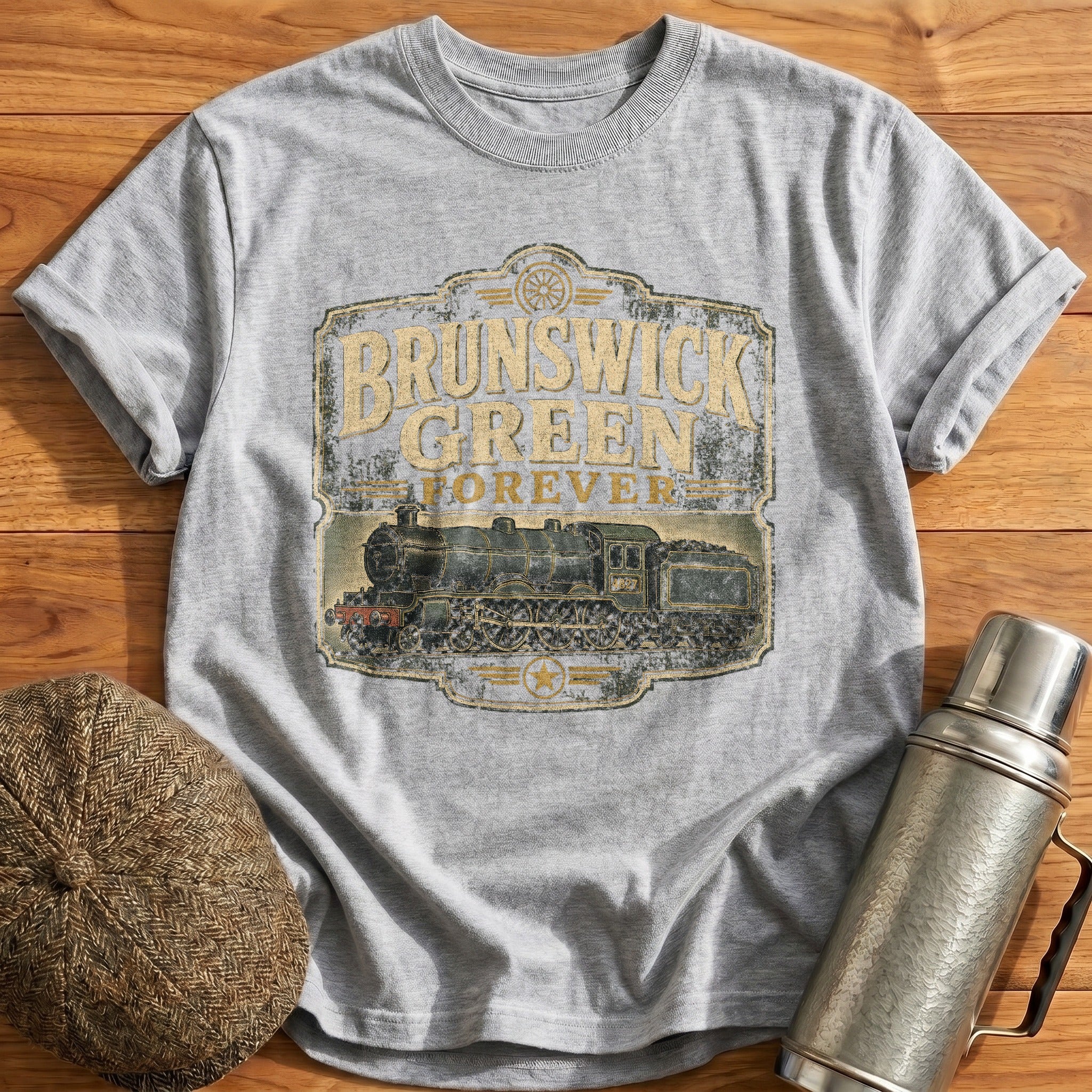 Brunswick Green Forever T-Shirt - Sport Grey