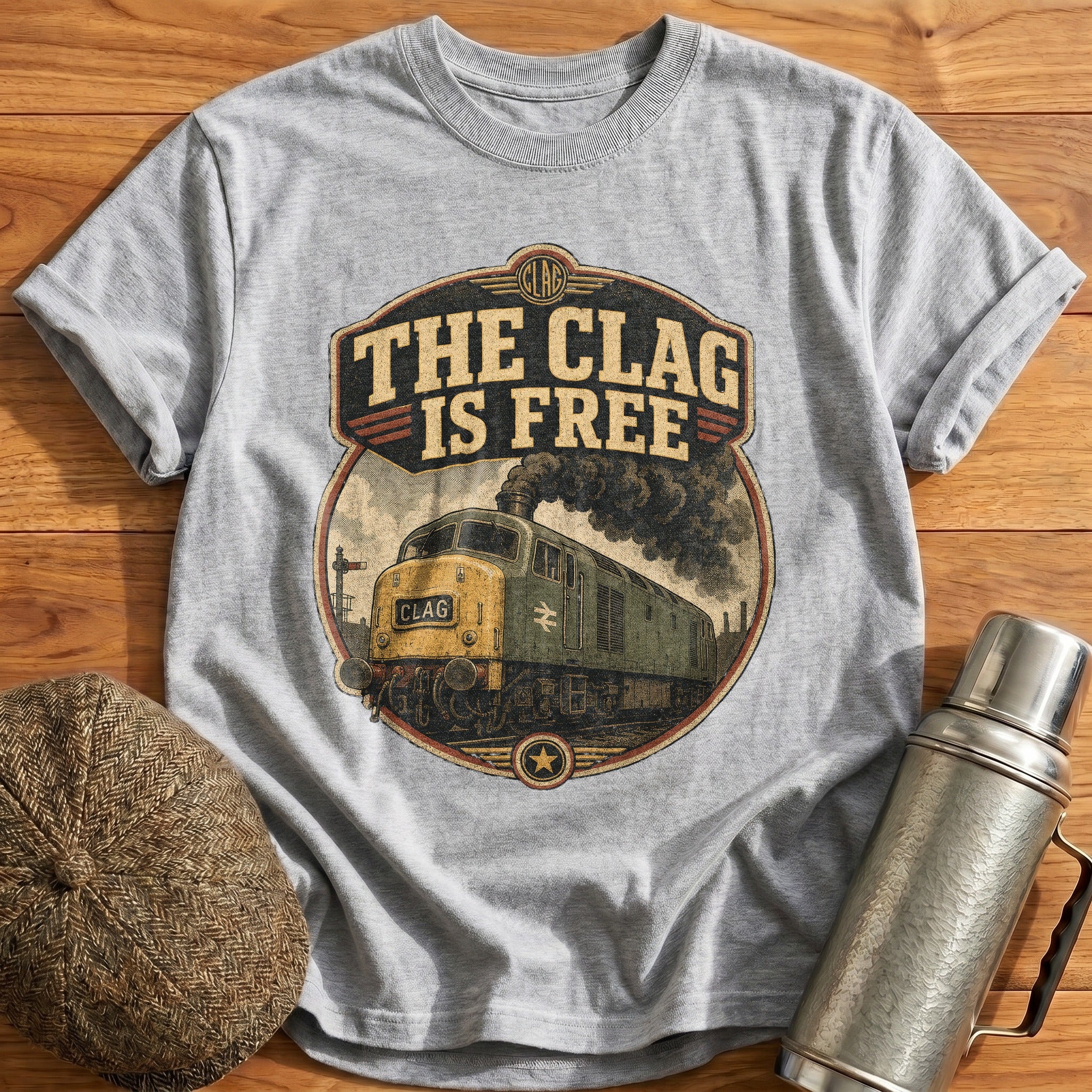 Clag in Motion T-Shirt - Sport Grey