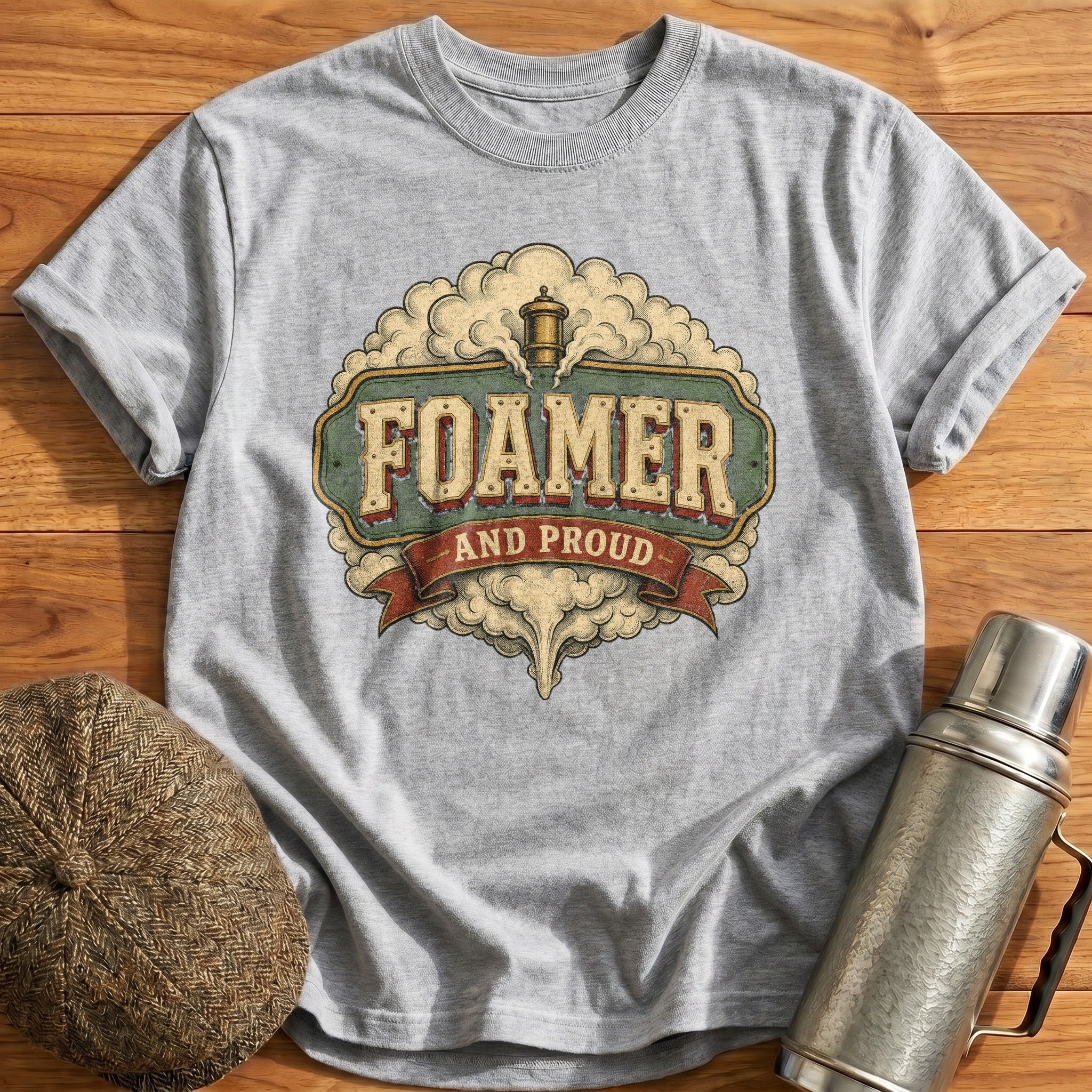 Foamer and Proud T-Shirt - Sport Grey
