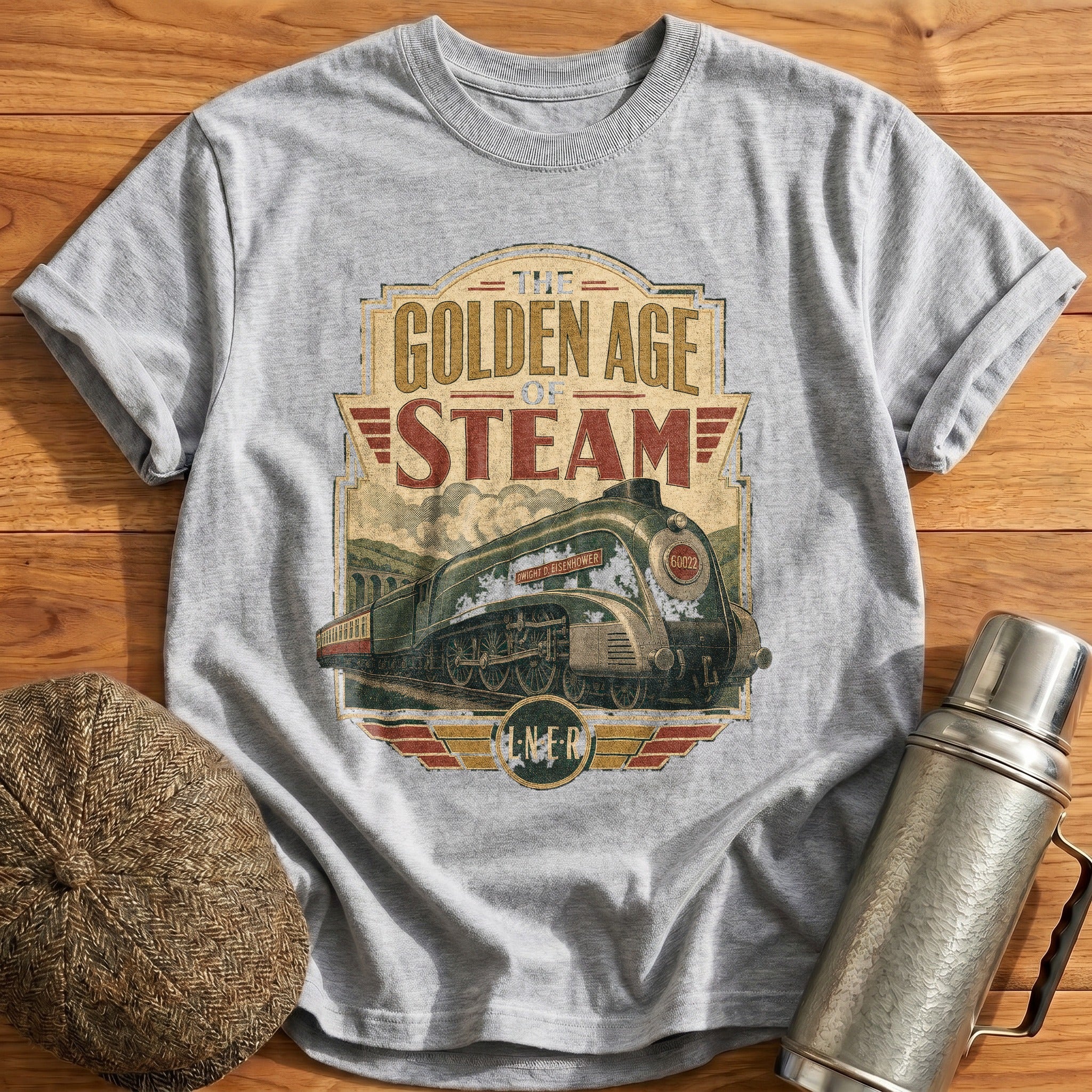 Golden Age Running T-Shirt - Sport Grey