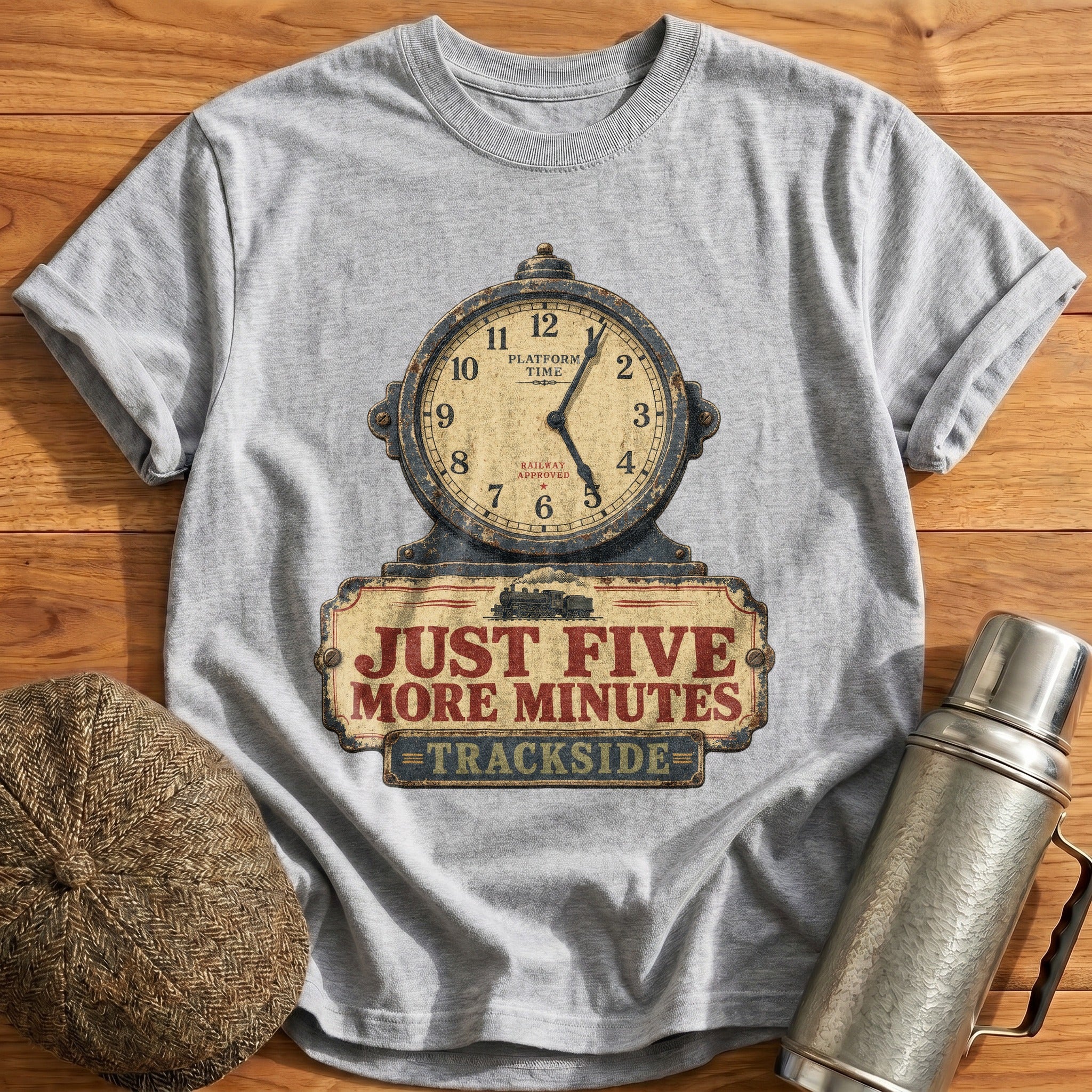 Just Five More Minutes T-Shirt - Sport Grey