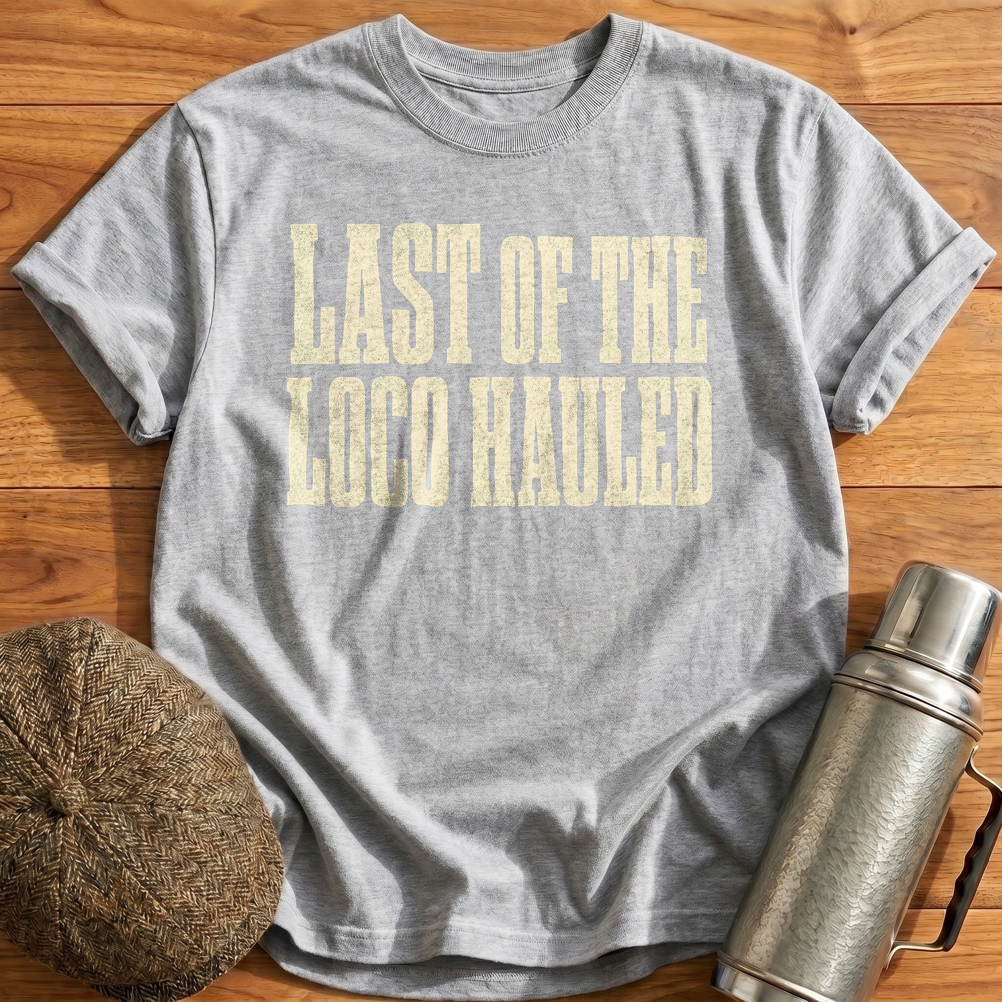 Last of the Loco-Hauled T-Shirt - Sport Grey