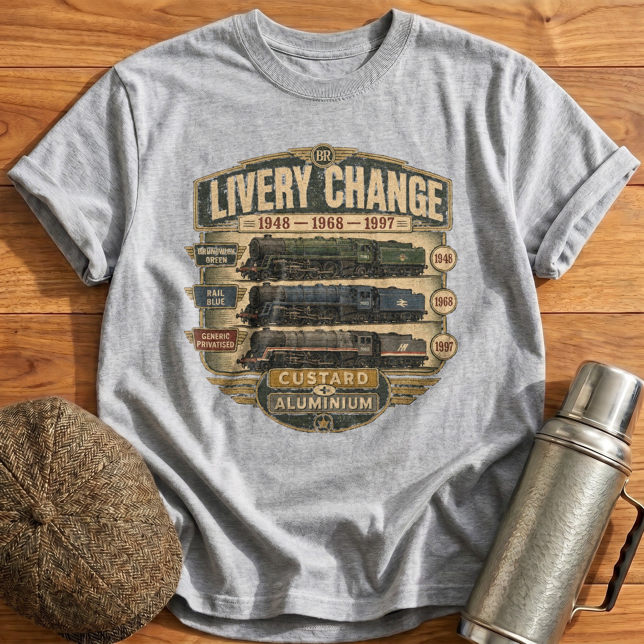 Livery Through the Ages T-Shirt - Sport Grey