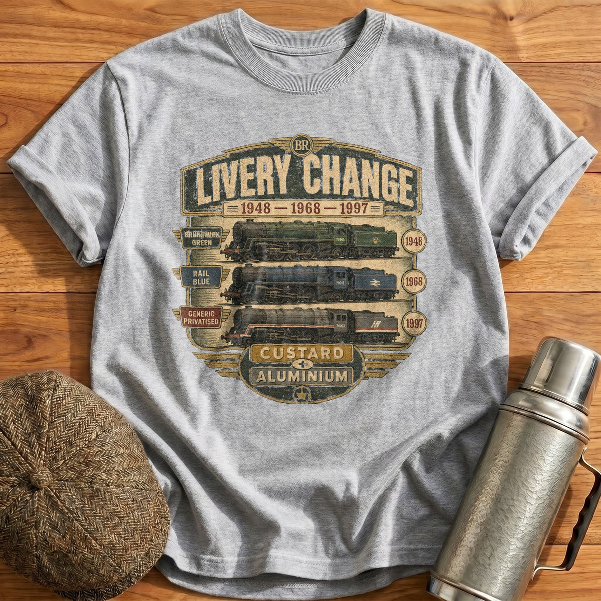 Livery Through the Ages Kids T-Shirt - Sport Grey