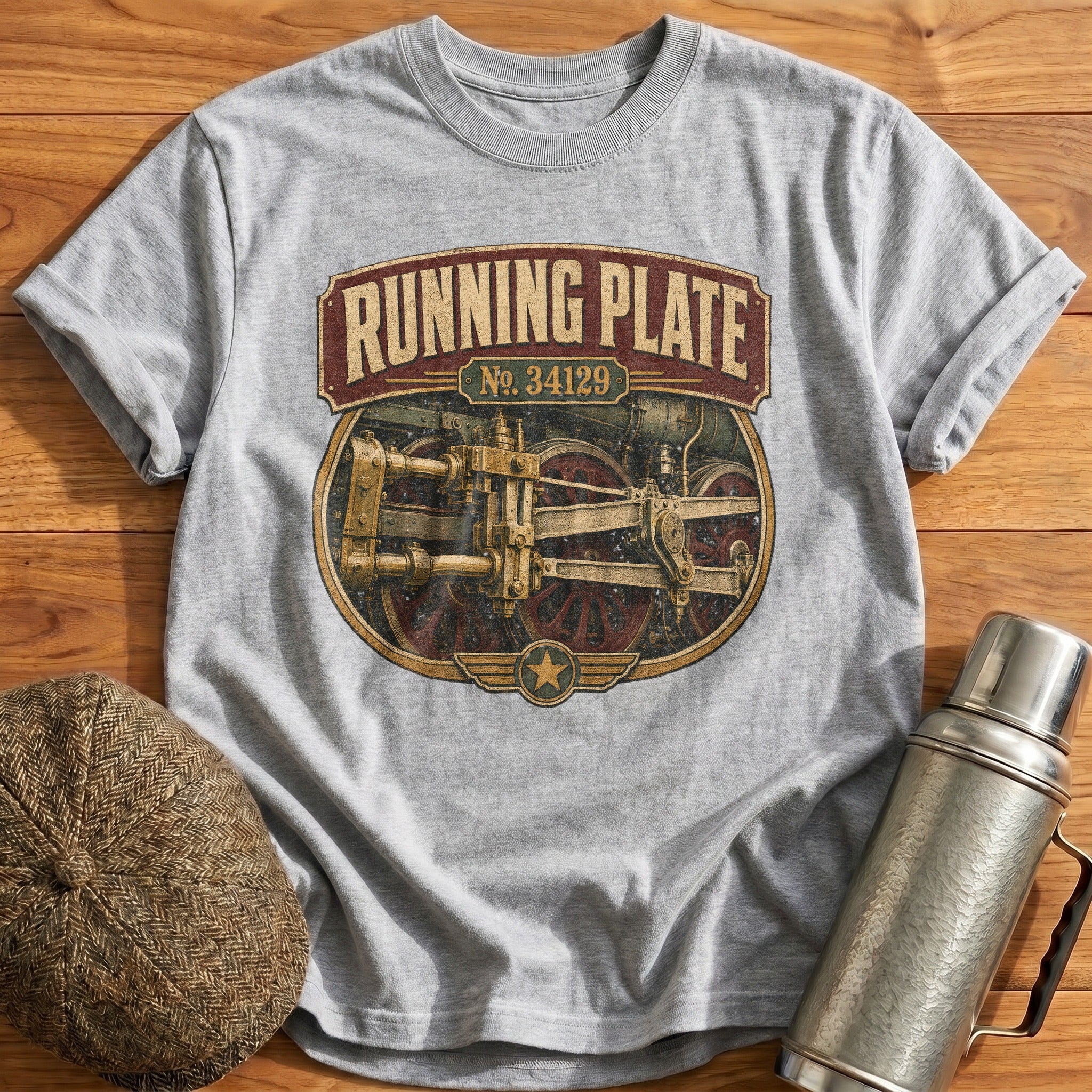 Running Plate 34129 T-Shirt - Sport Grey