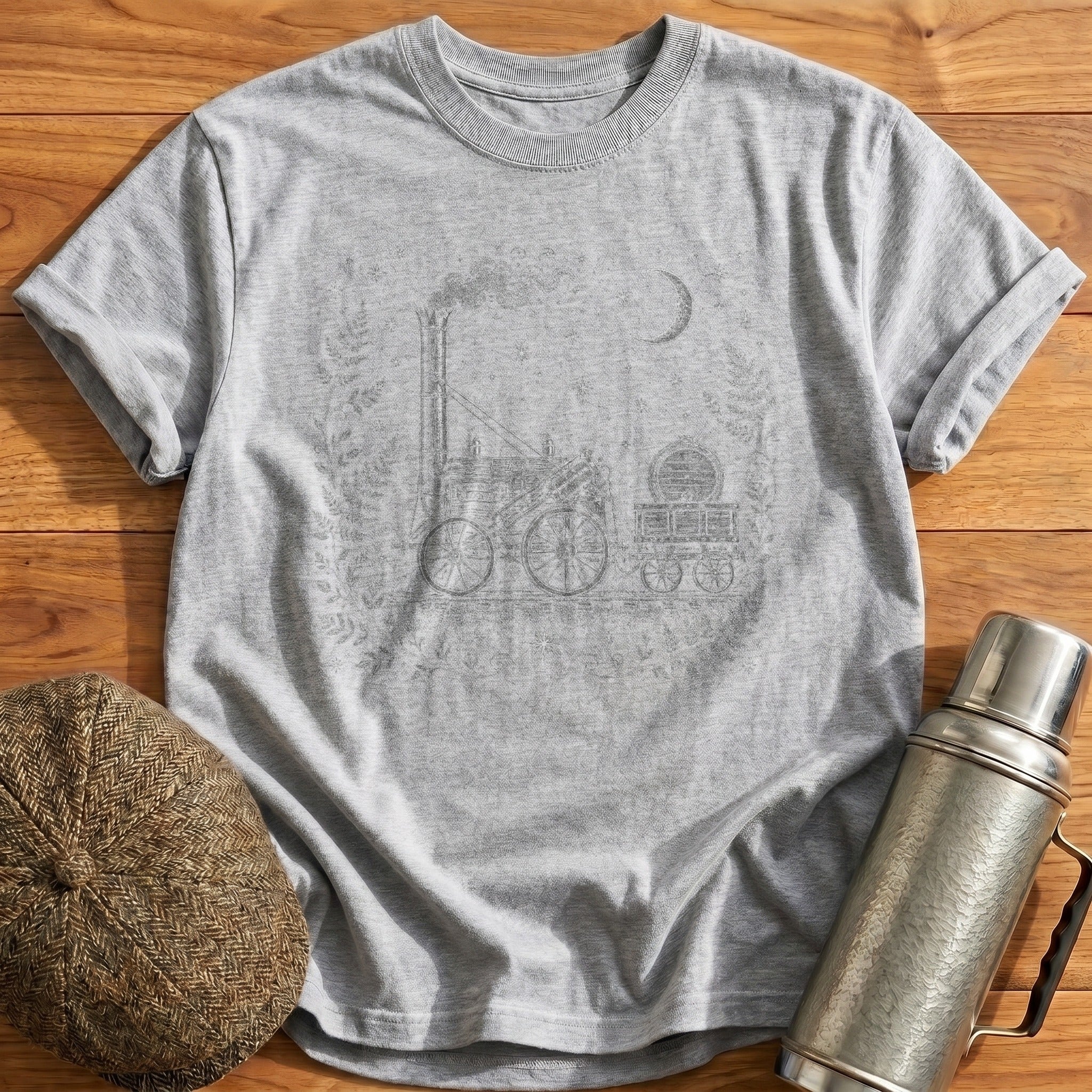 Stephenson's Rocket Celestial T-Shirt - Sport Grey