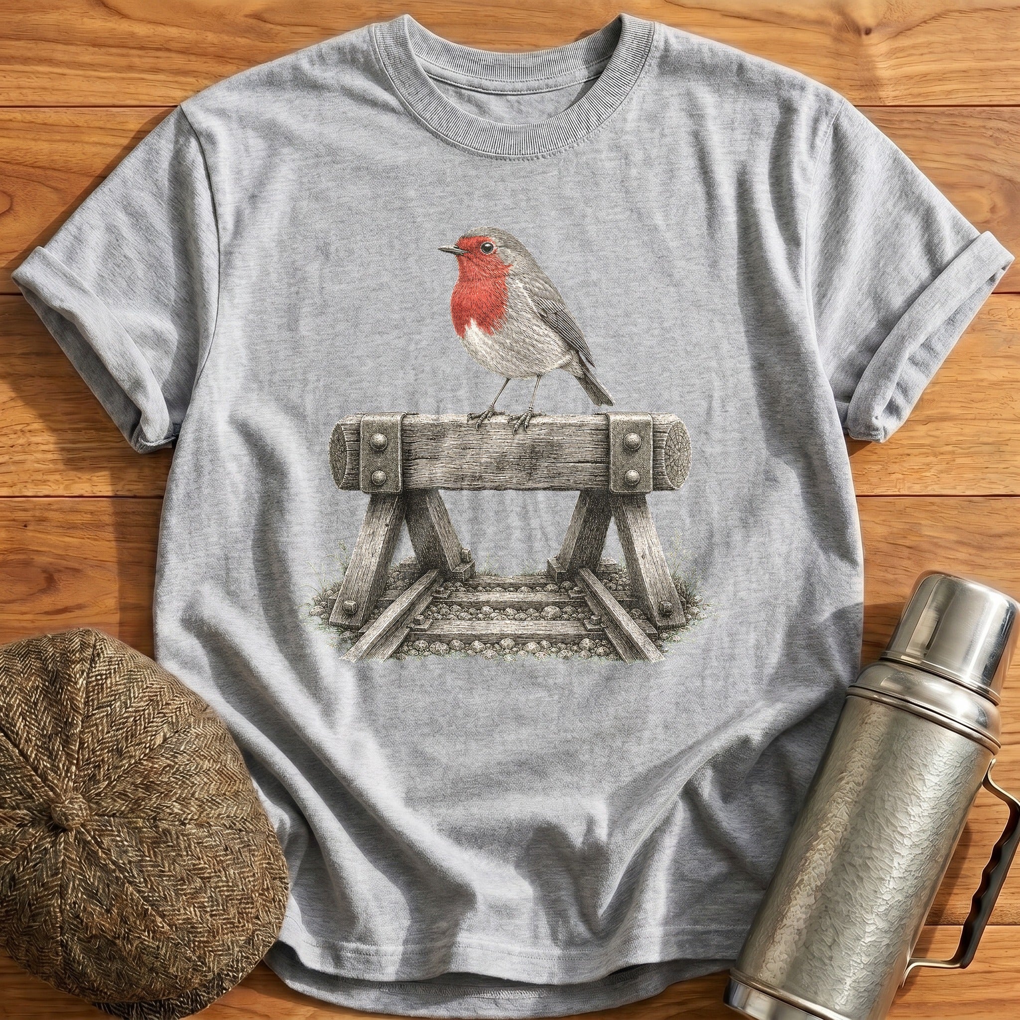The Lineside Guard T-Shirt - Sport Grey