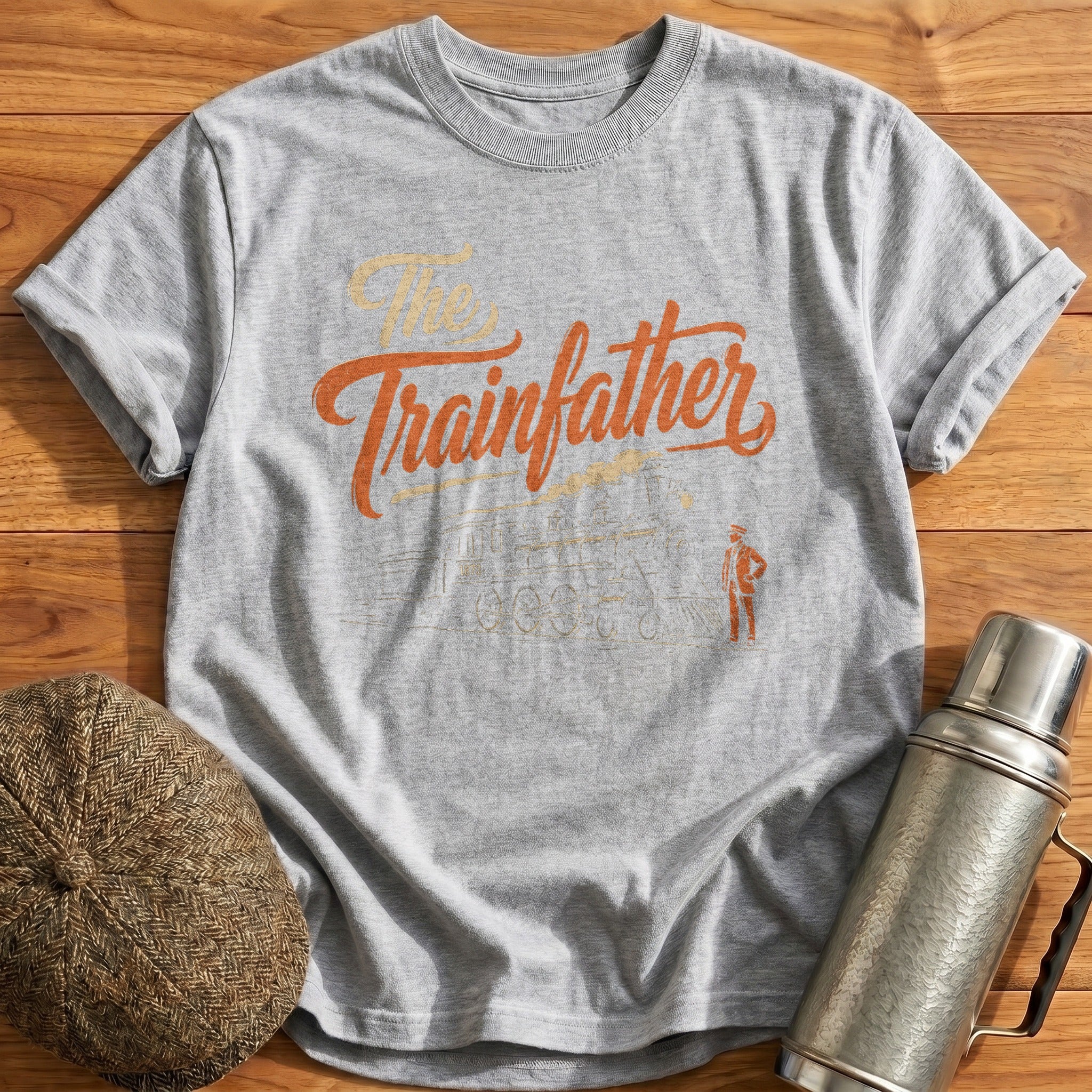 The Trainfather T-Shirt - Sport Grey