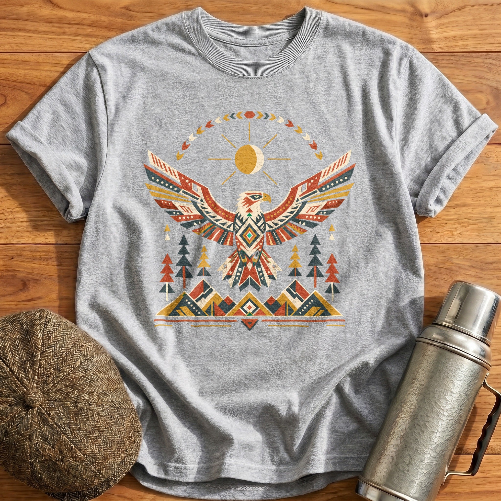 Wings & Compass T-Shirt - Sport Grey