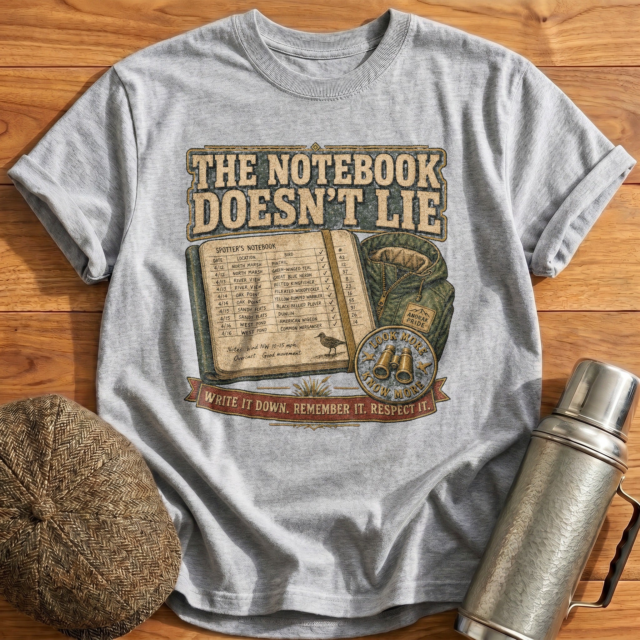 Write It Down, Remember It T-Shirt - Sport Grey