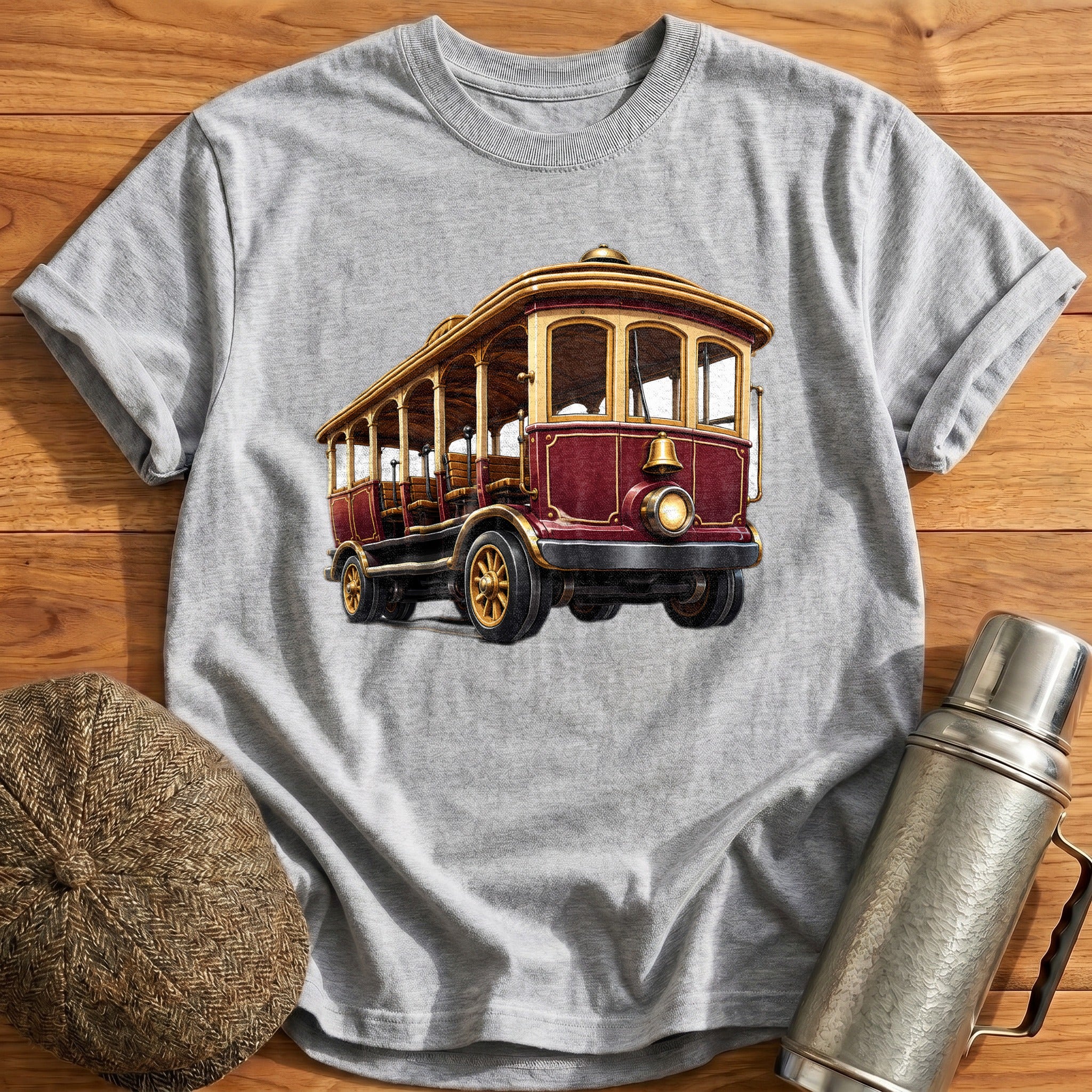 Cablecar Front34 T-Shirt - Sport Grey