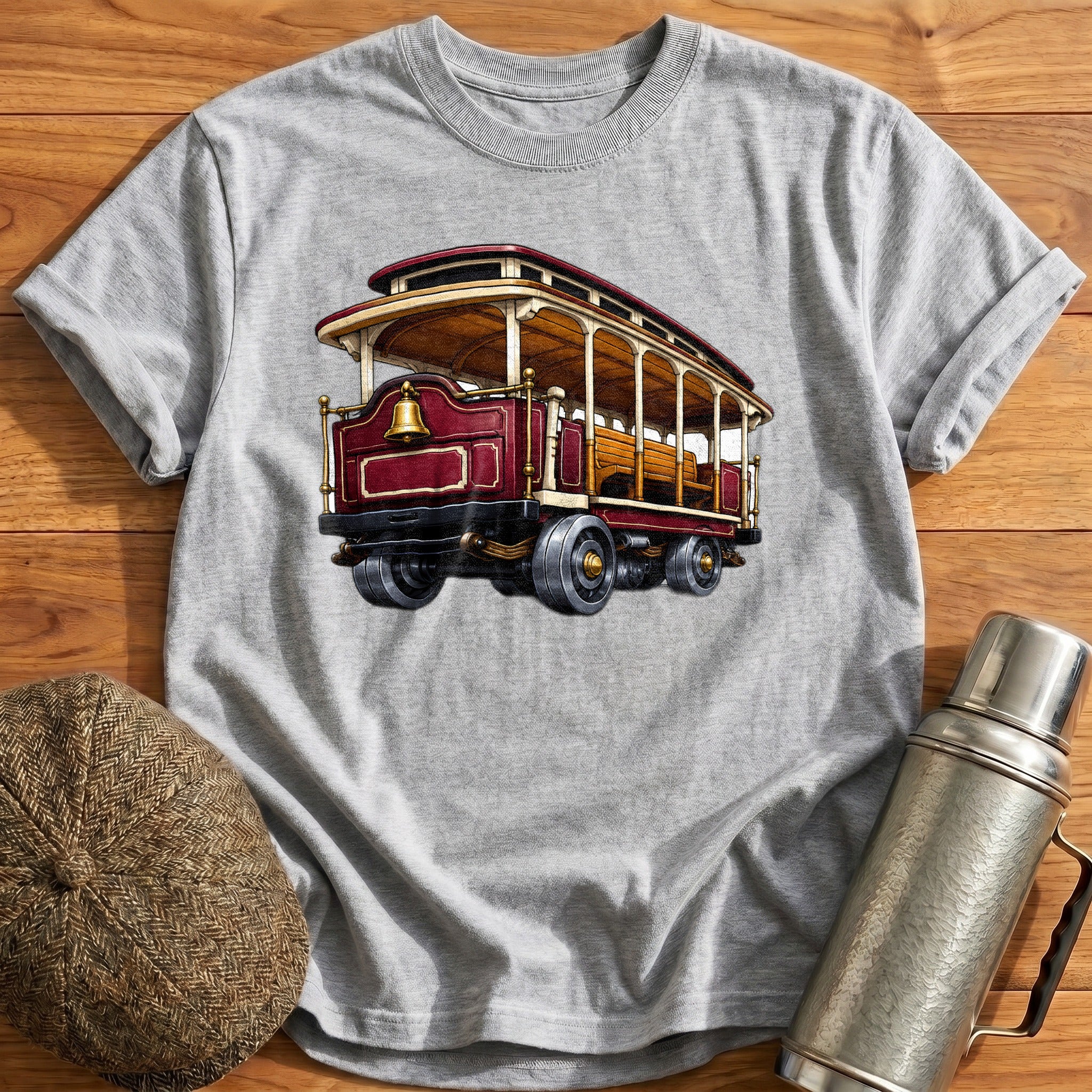 Cablecar Rear34 T-Shirt - Sport Grey