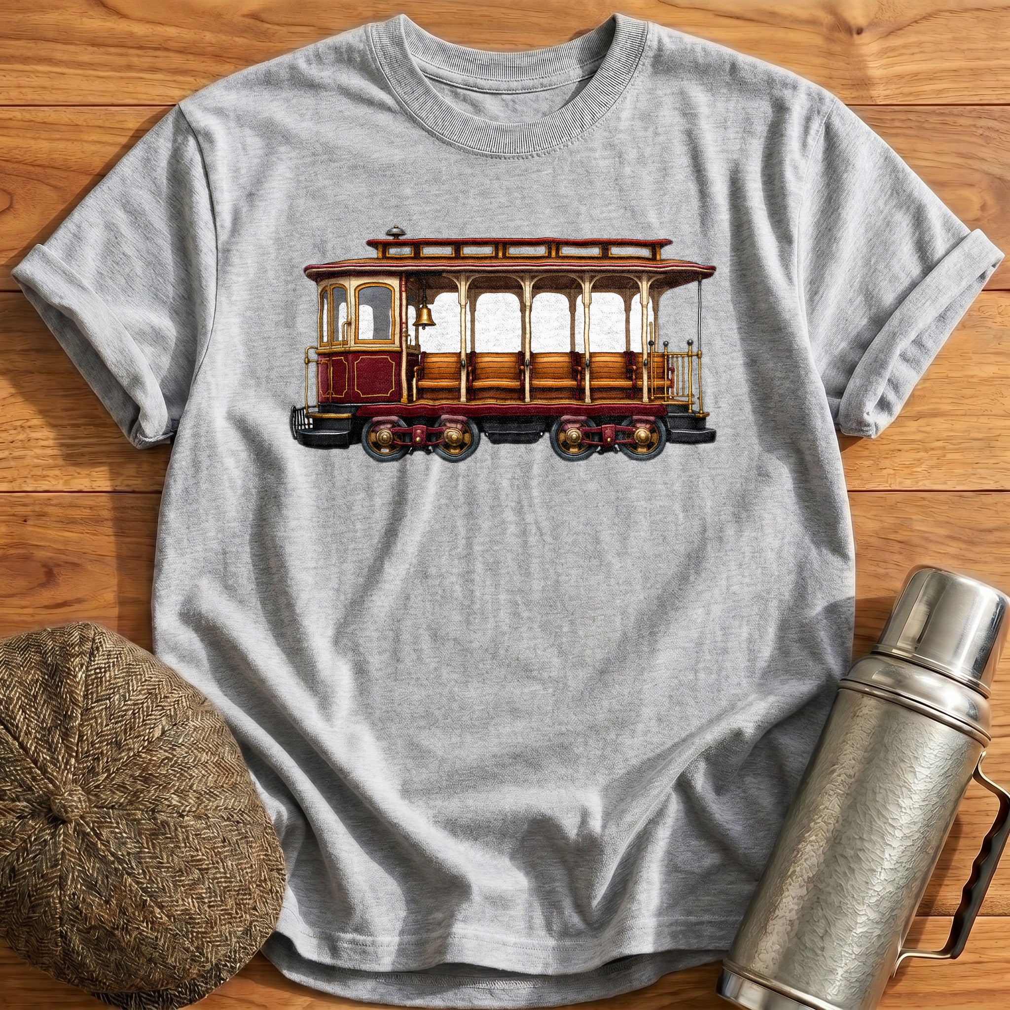 Cablecar Side T-Shirt - Sport Grey