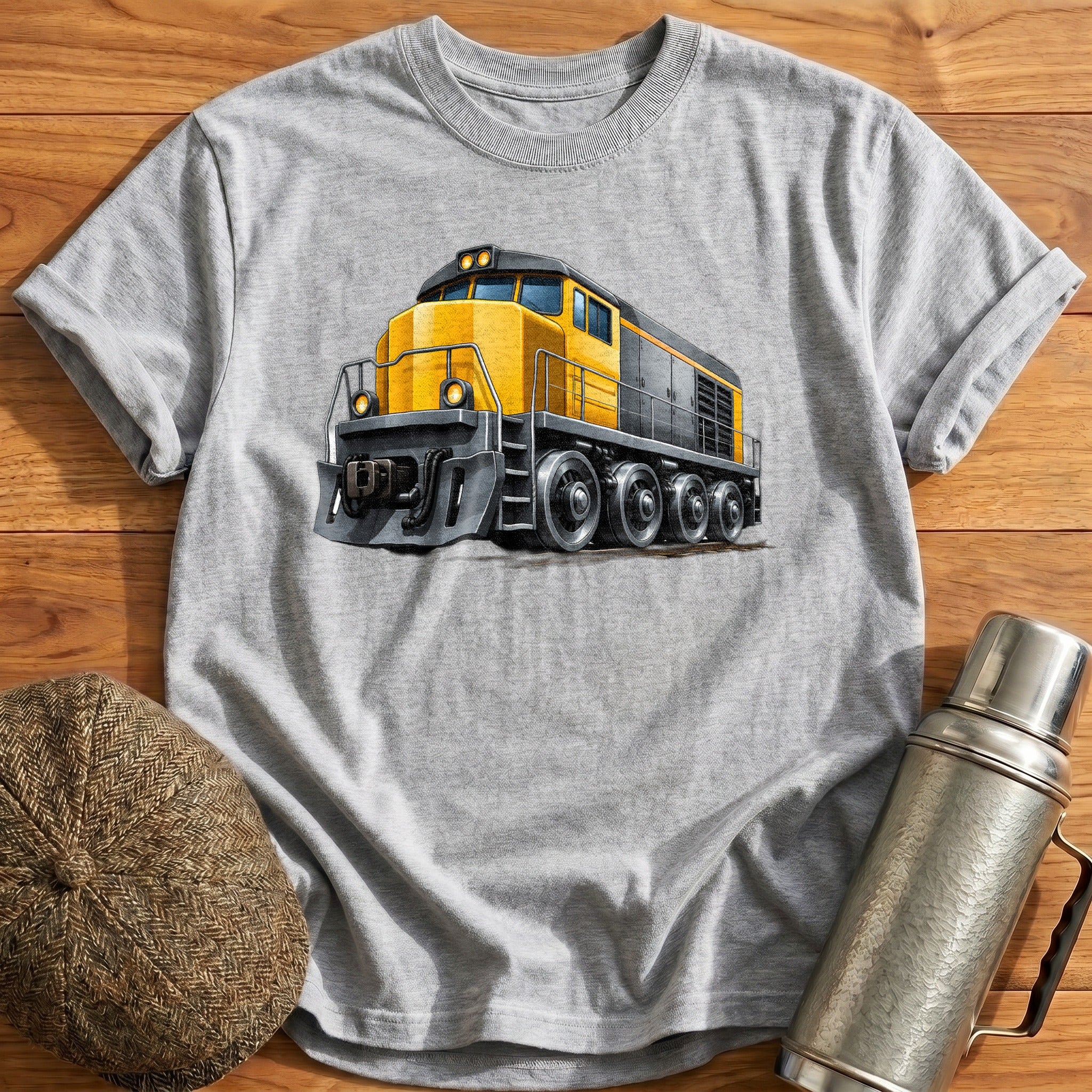 Dieselloco Front34 T-Shirt - Sport Grey