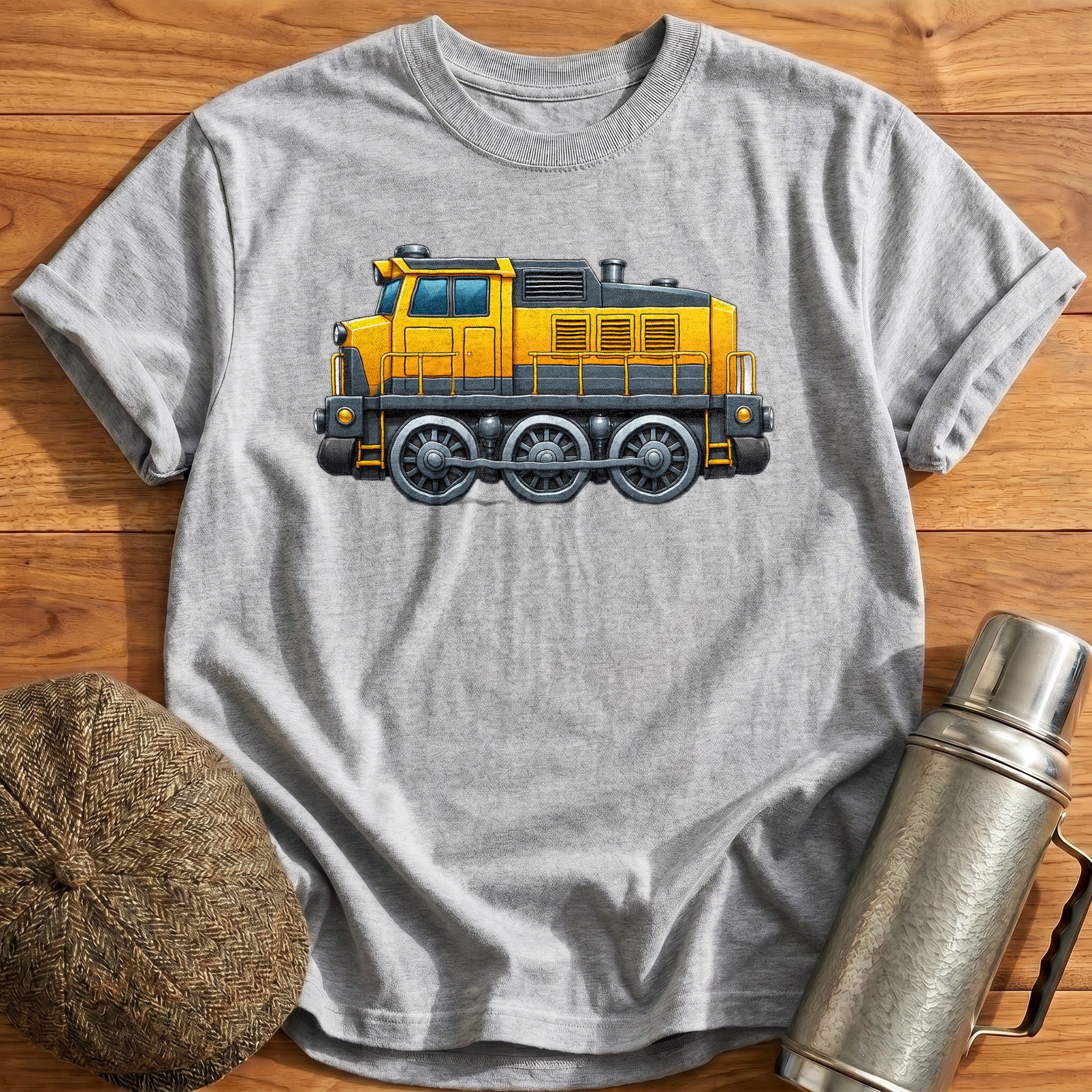 Dieselloco Side T-Shirt - Sport Grey