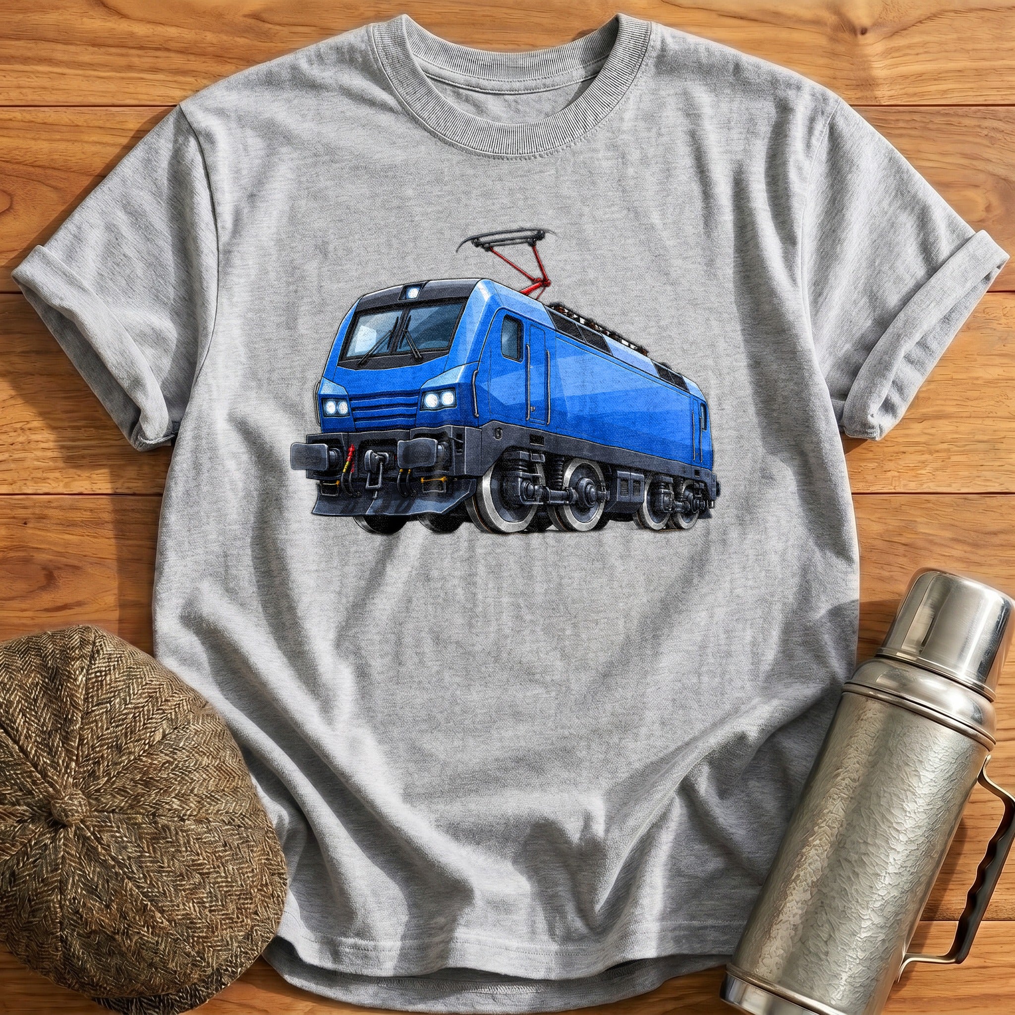 Electricloco Front34 T-Shirt - Sport Grey