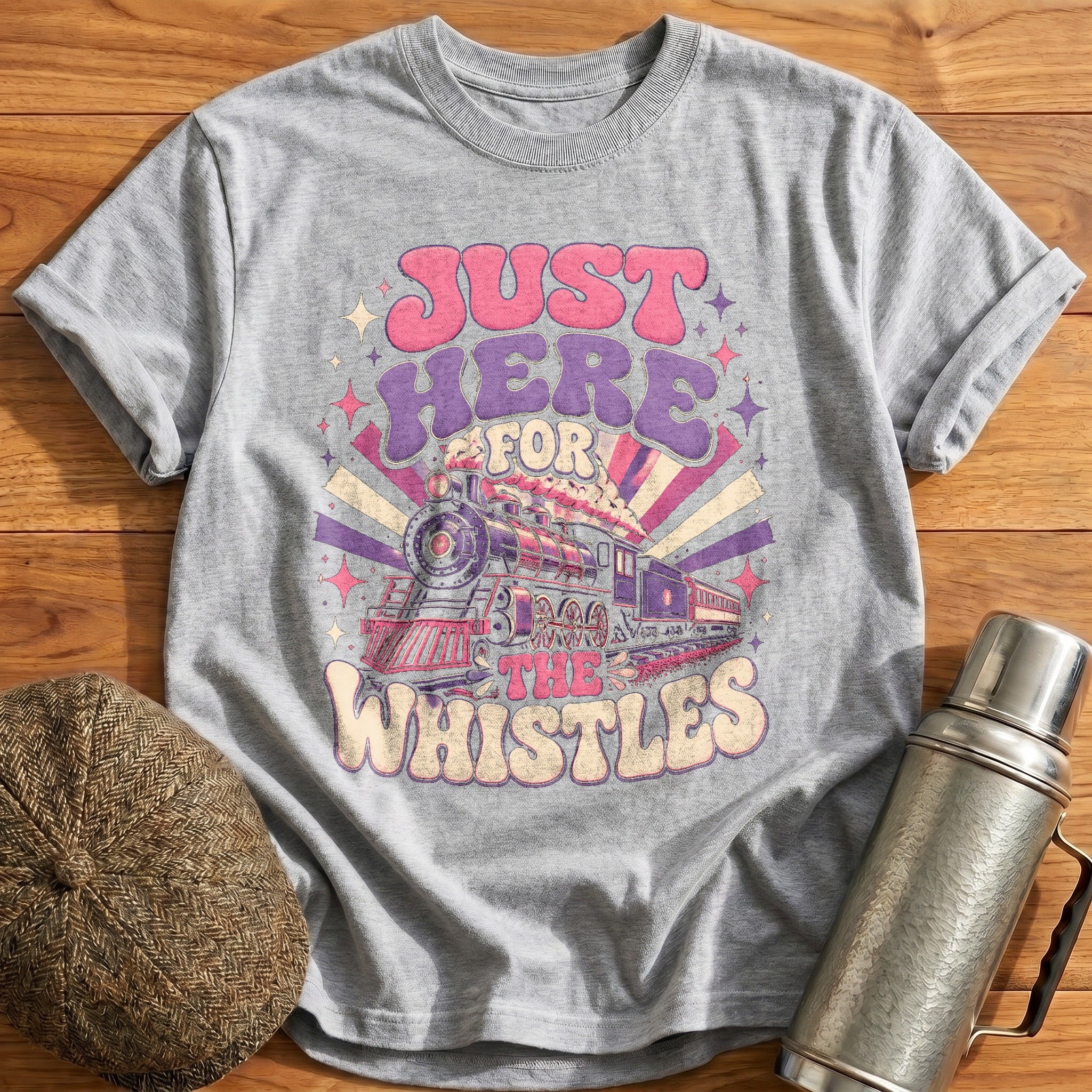 Just Here for the Whistles II T-Shirt - Sport Grey