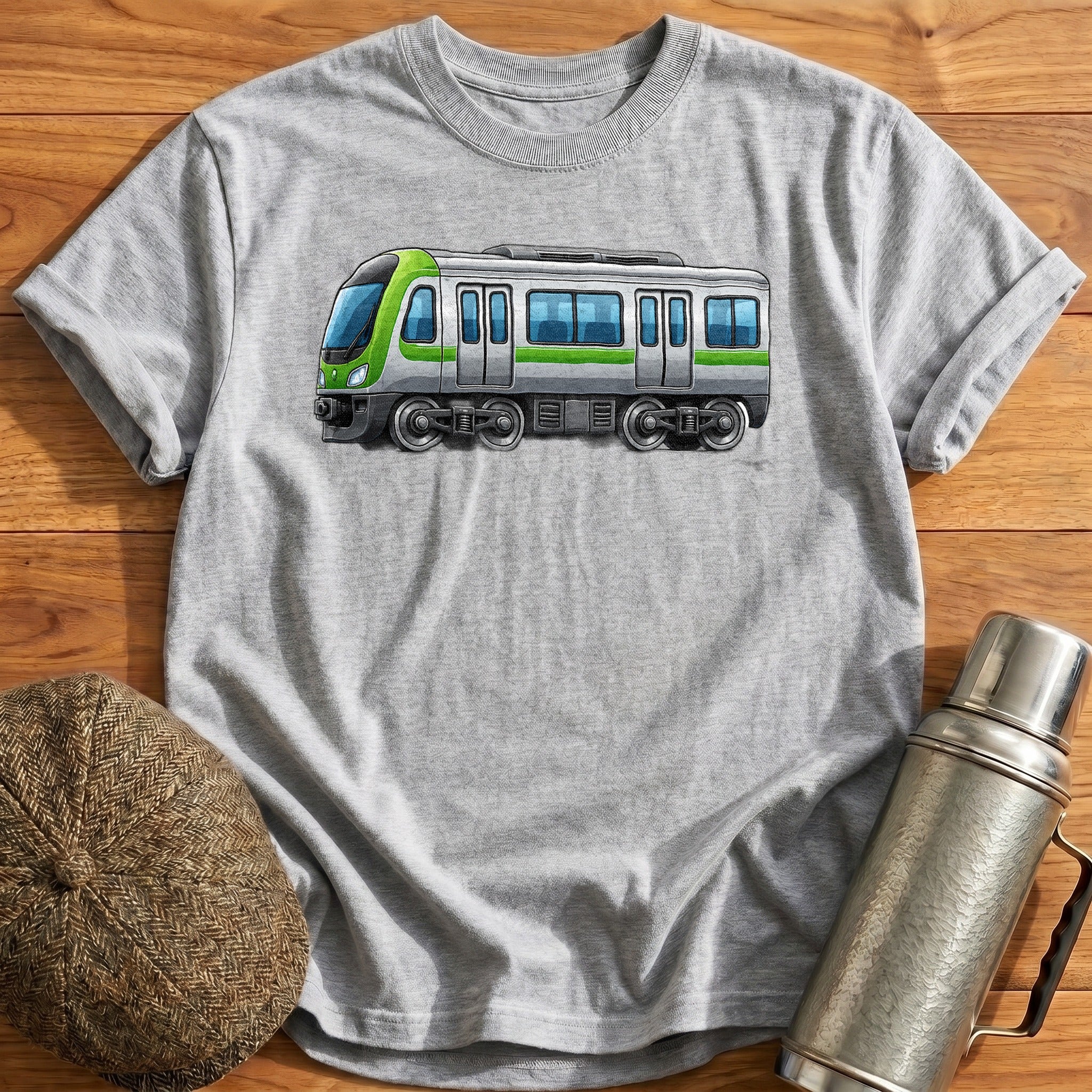 Metrotrain Side T-Shirt - Sport Grey
