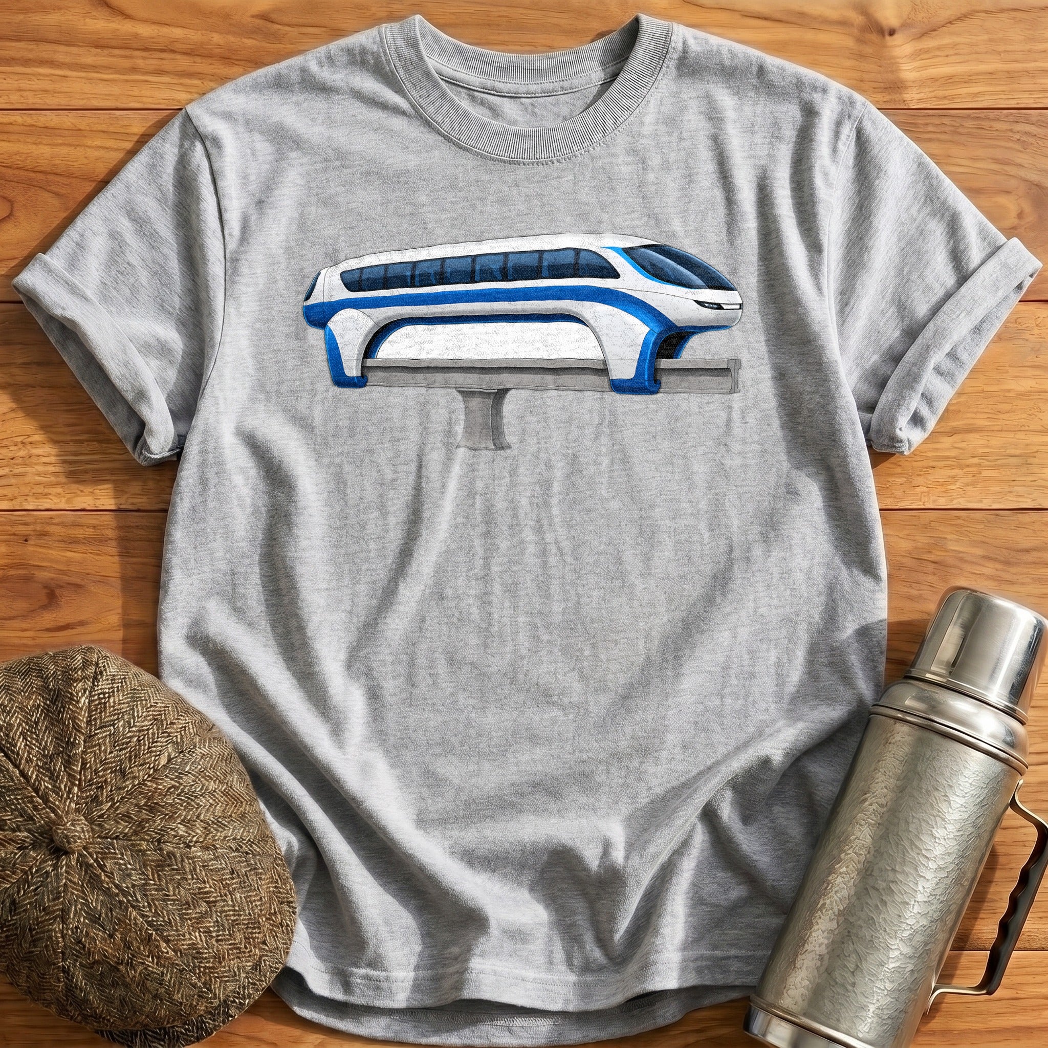 Monorail Side T-Shirt - Sport Grey